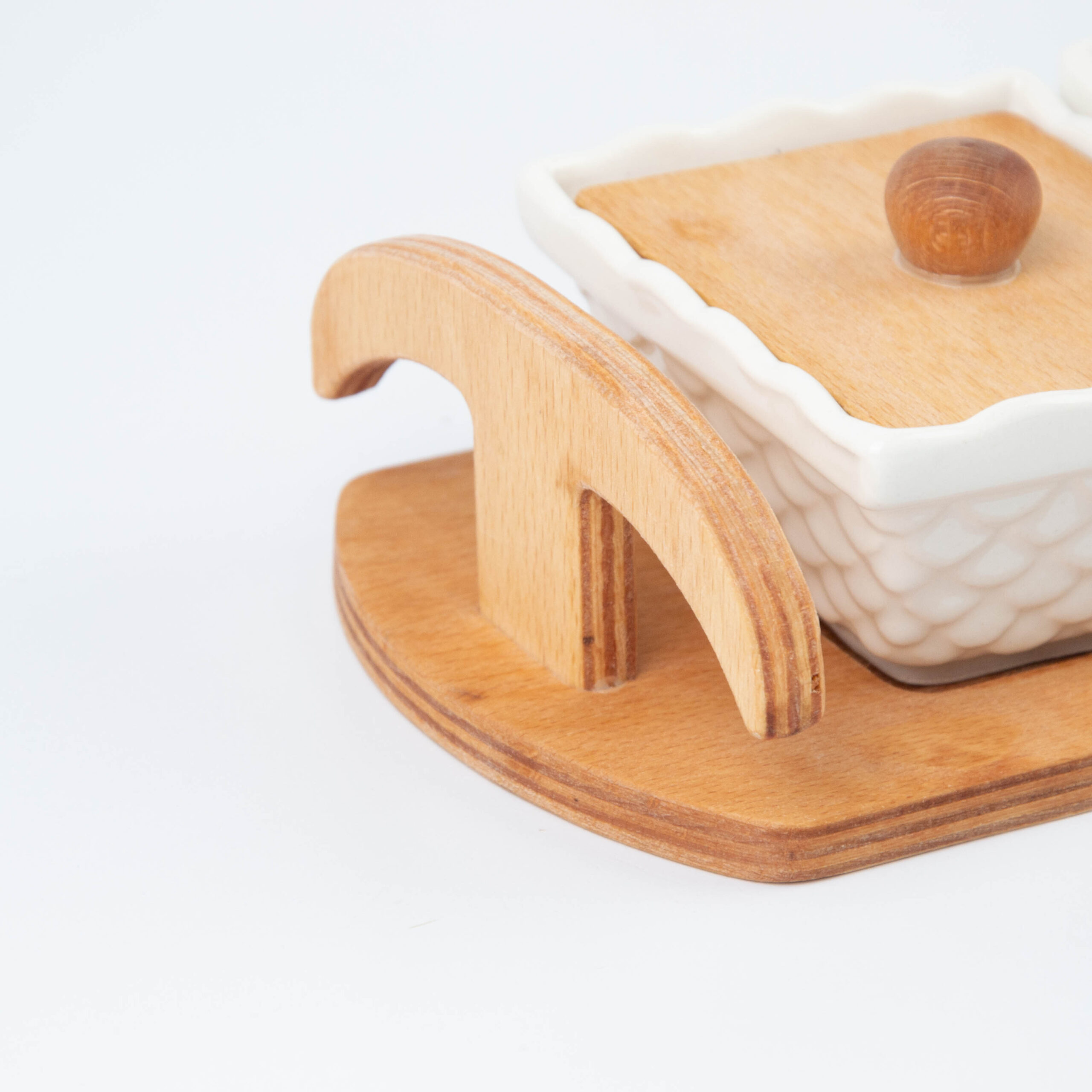 Set antipastiera Multi” in ceramica, legno stile classico