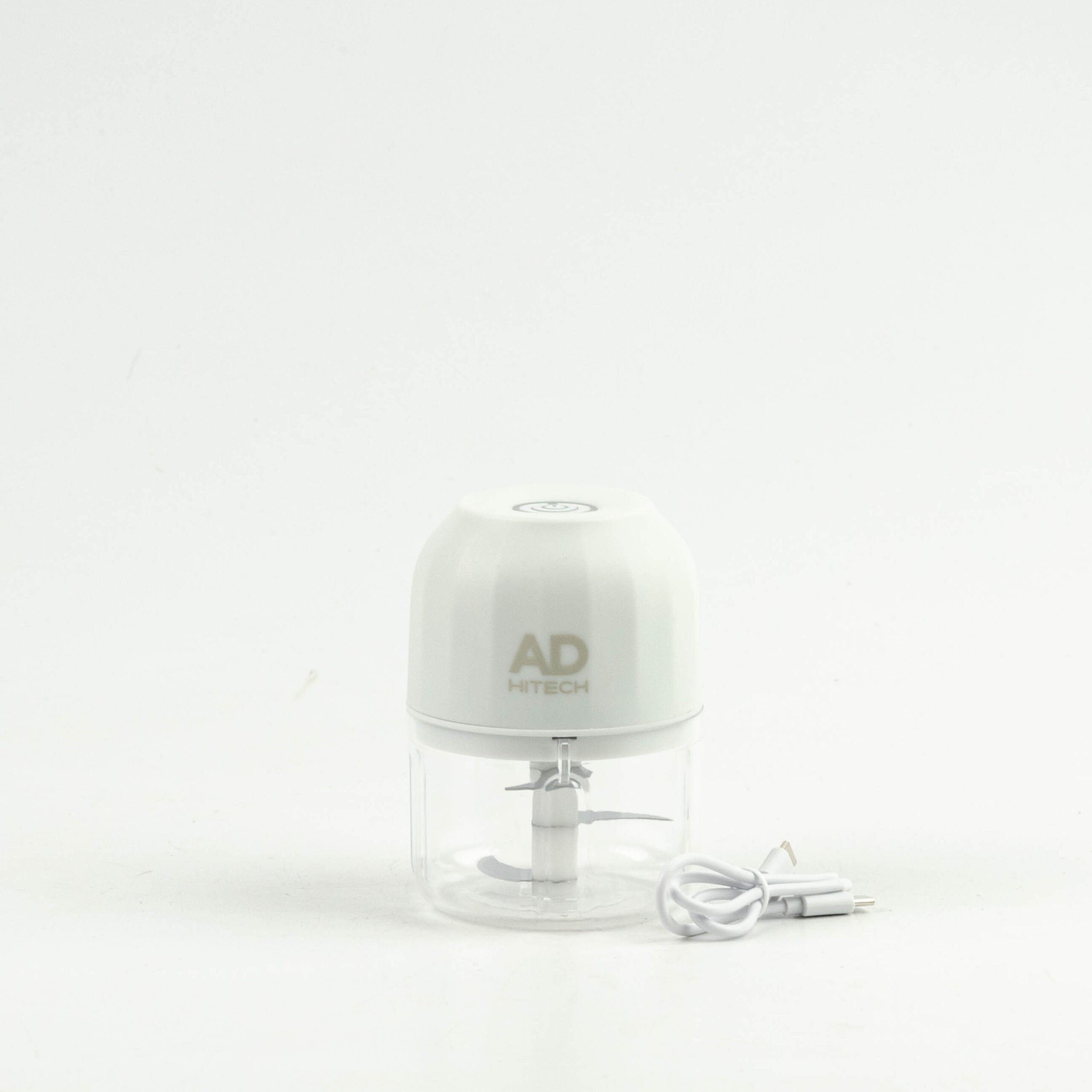 Tritatutto elettrico mini bianco in plastica stile