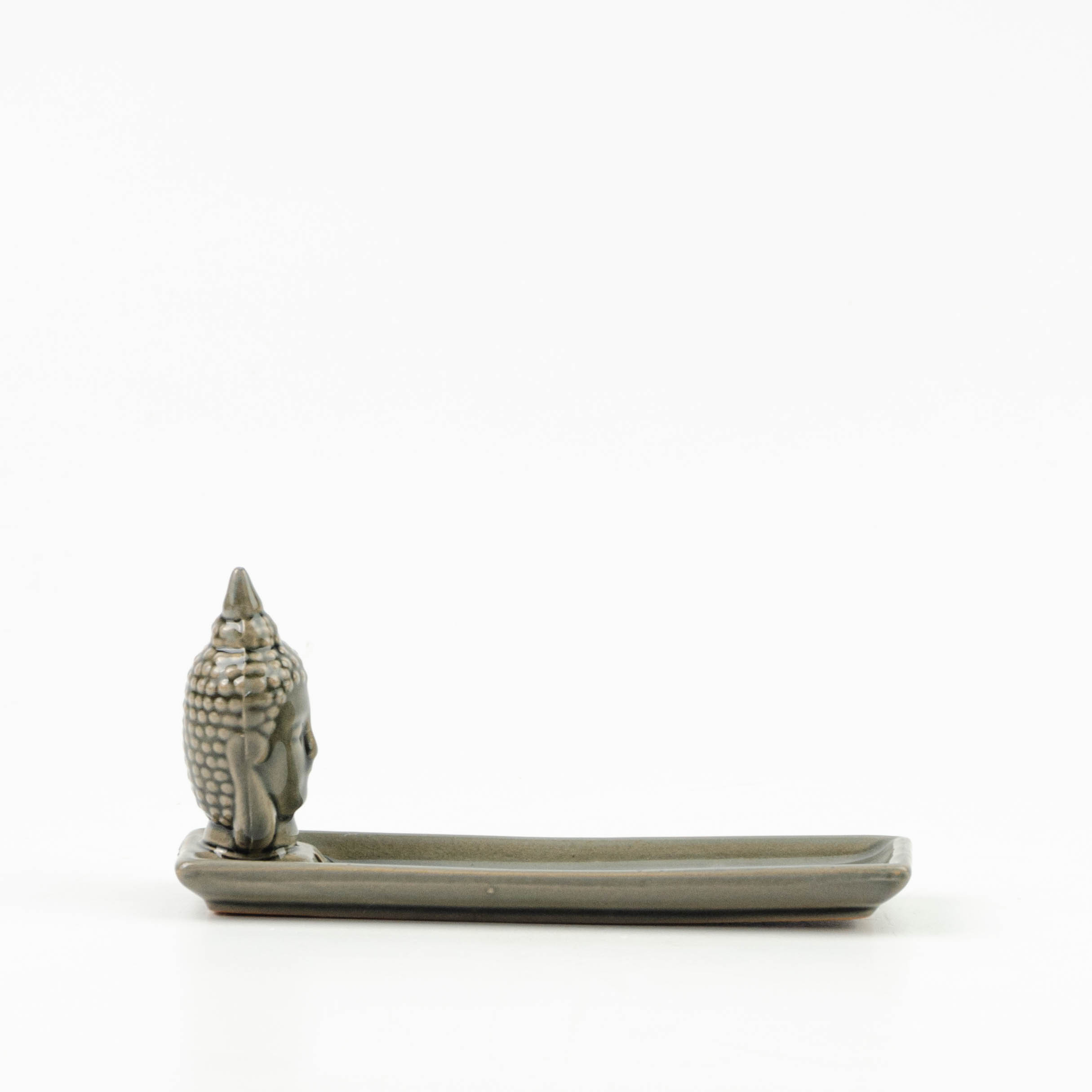 Porta incenso in ceramica Buddha tortora tortora in ceramica stile boho  chic