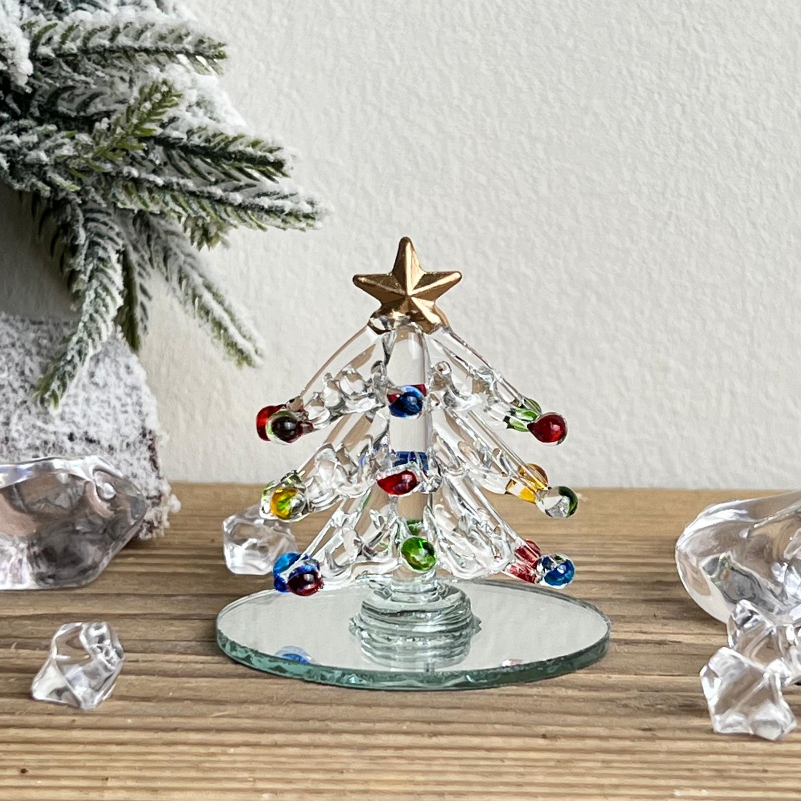 Mini albero in vetro 