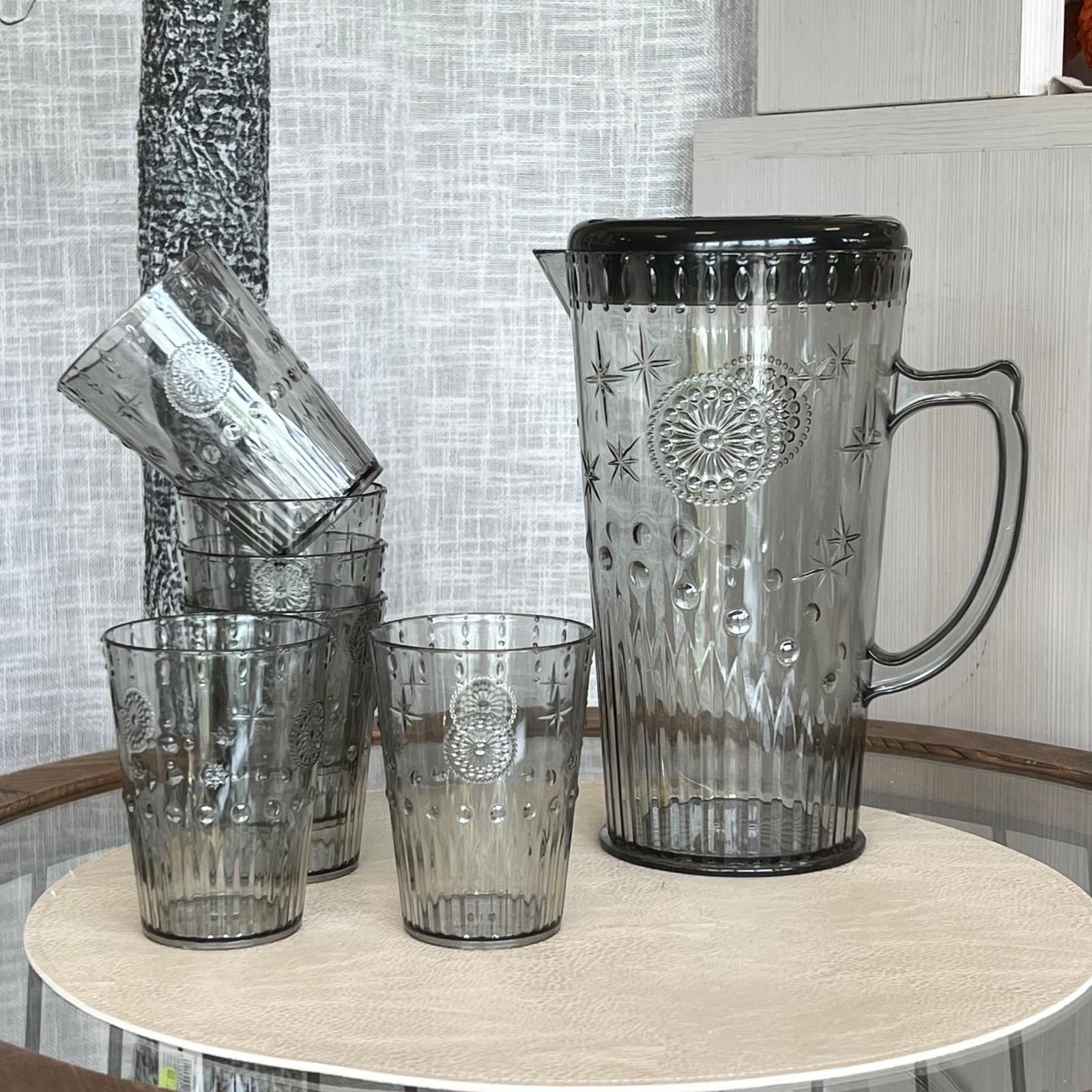Set 6 bicchieri + caraffa 