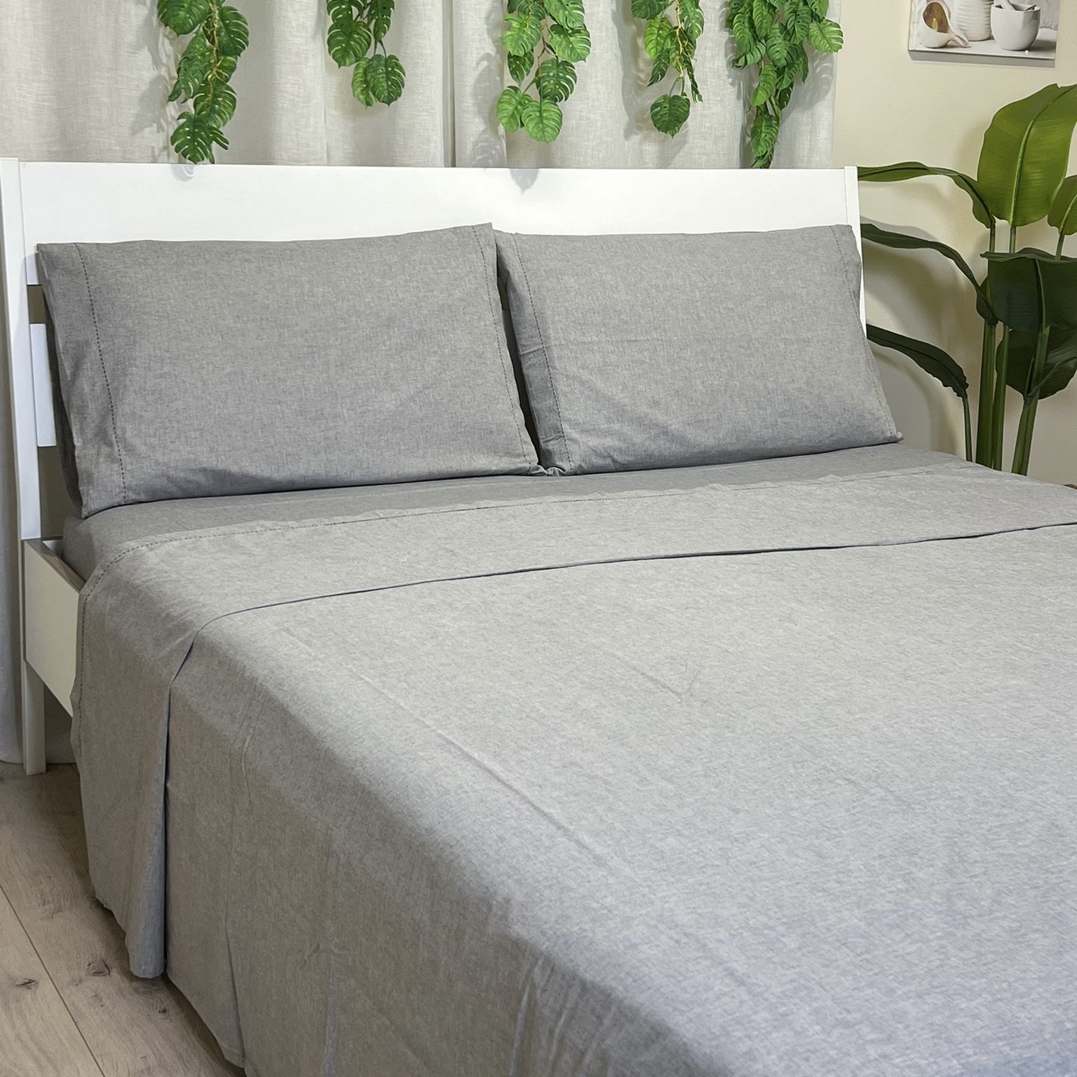 Completo letto matrimoniale “Melange” grigio