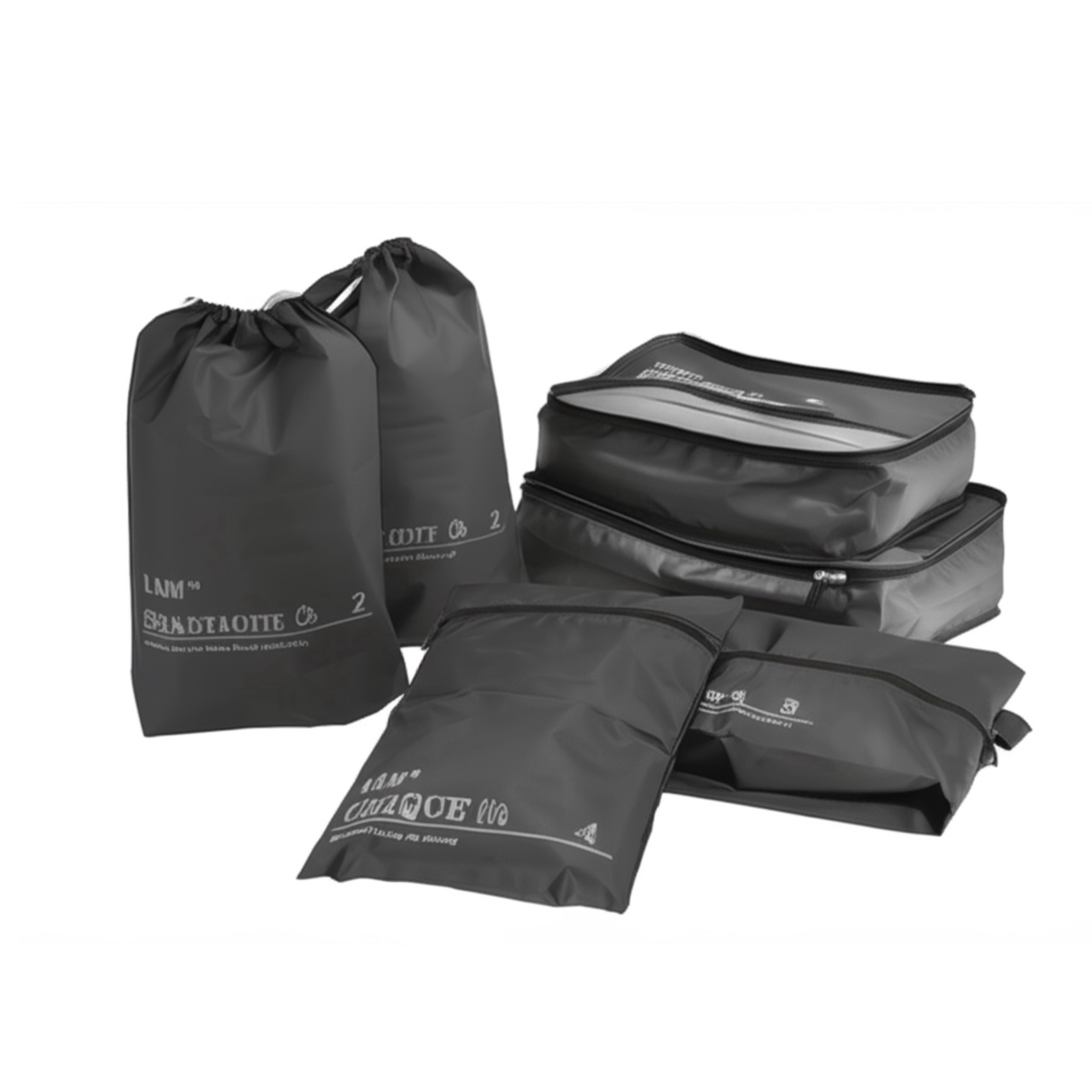 Set 6 accessori organizer da viaggio 