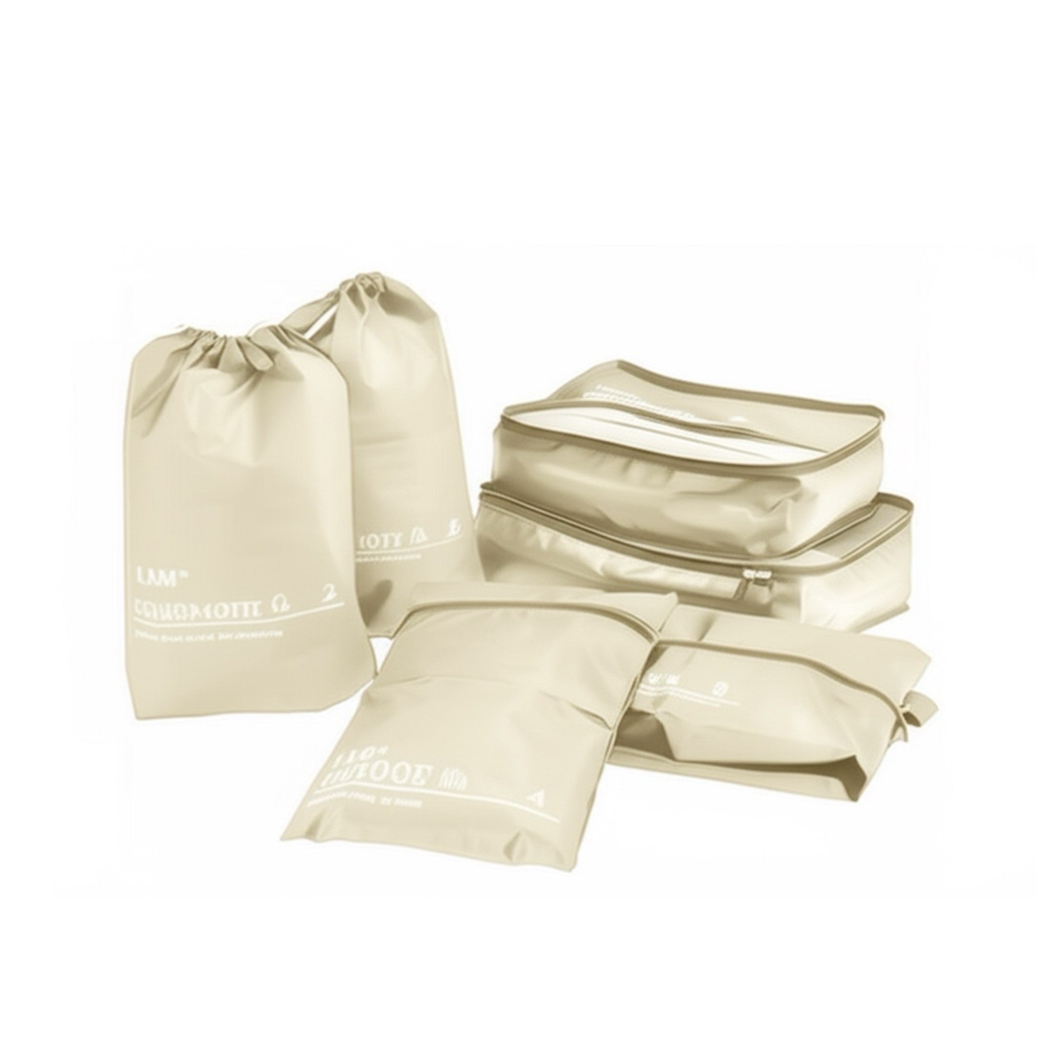 Set 6 accessori organizer da viaggio 