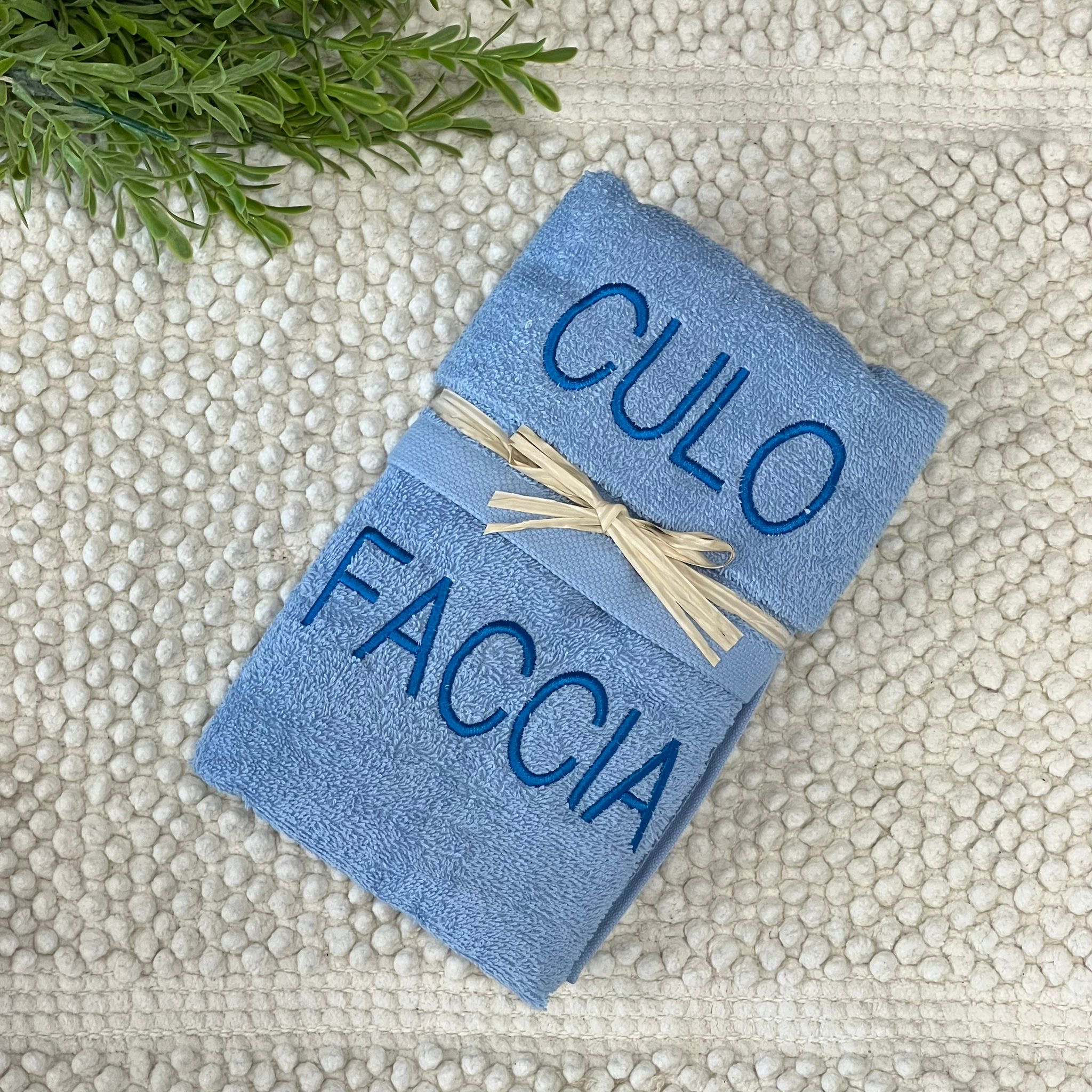 Coppia salviette “Faccia-culo