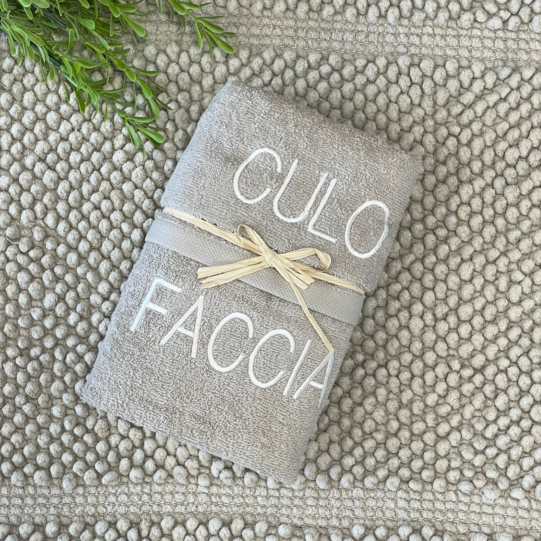 Coppia salviette “Faccia-culo