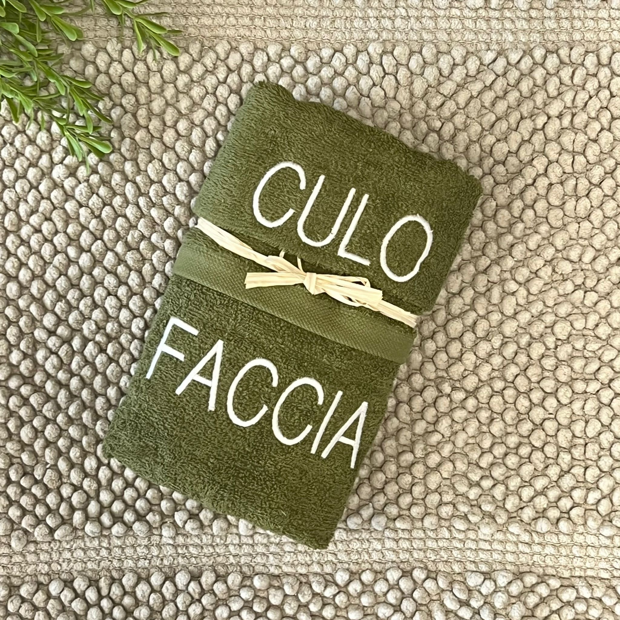 Coppia salviette “Faccia-culo