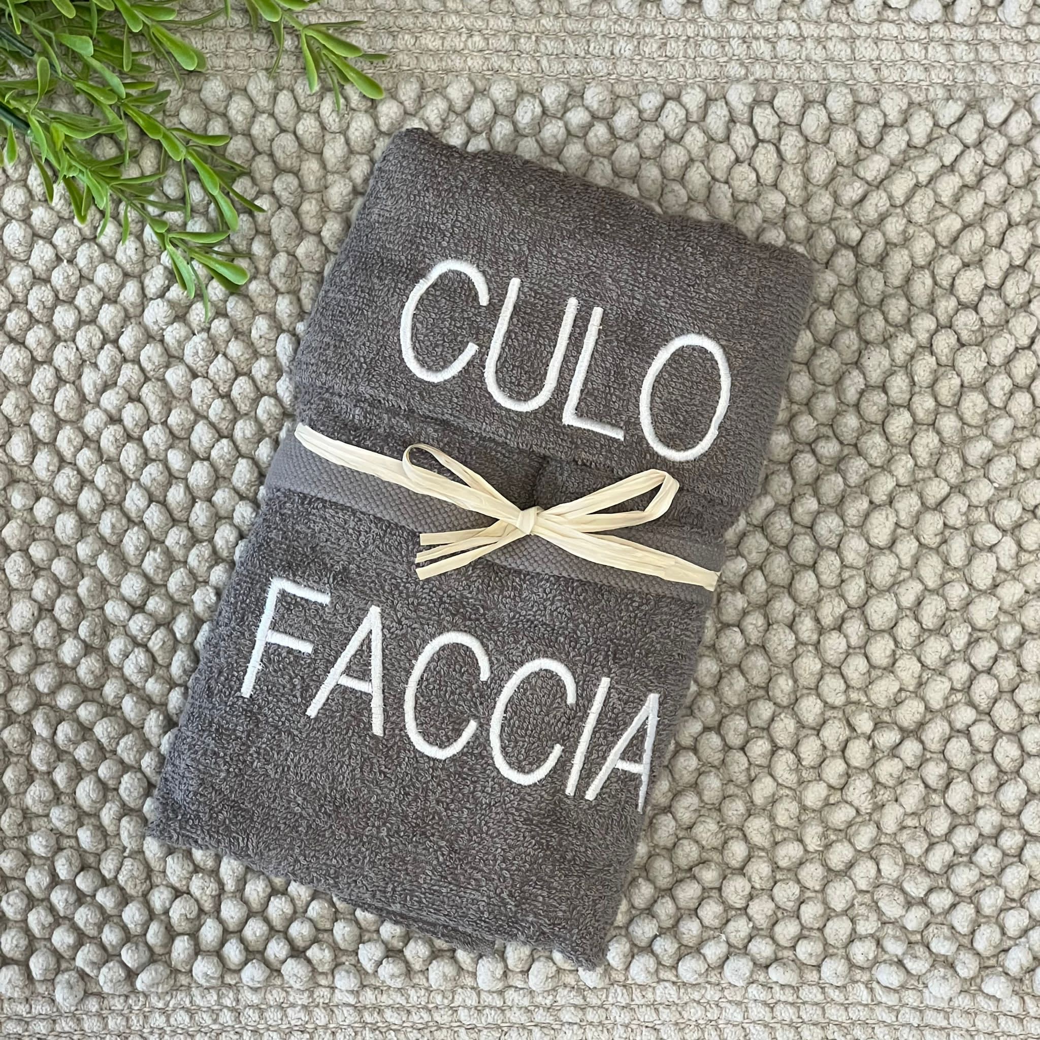 Coppia salviette “Faccia-culo