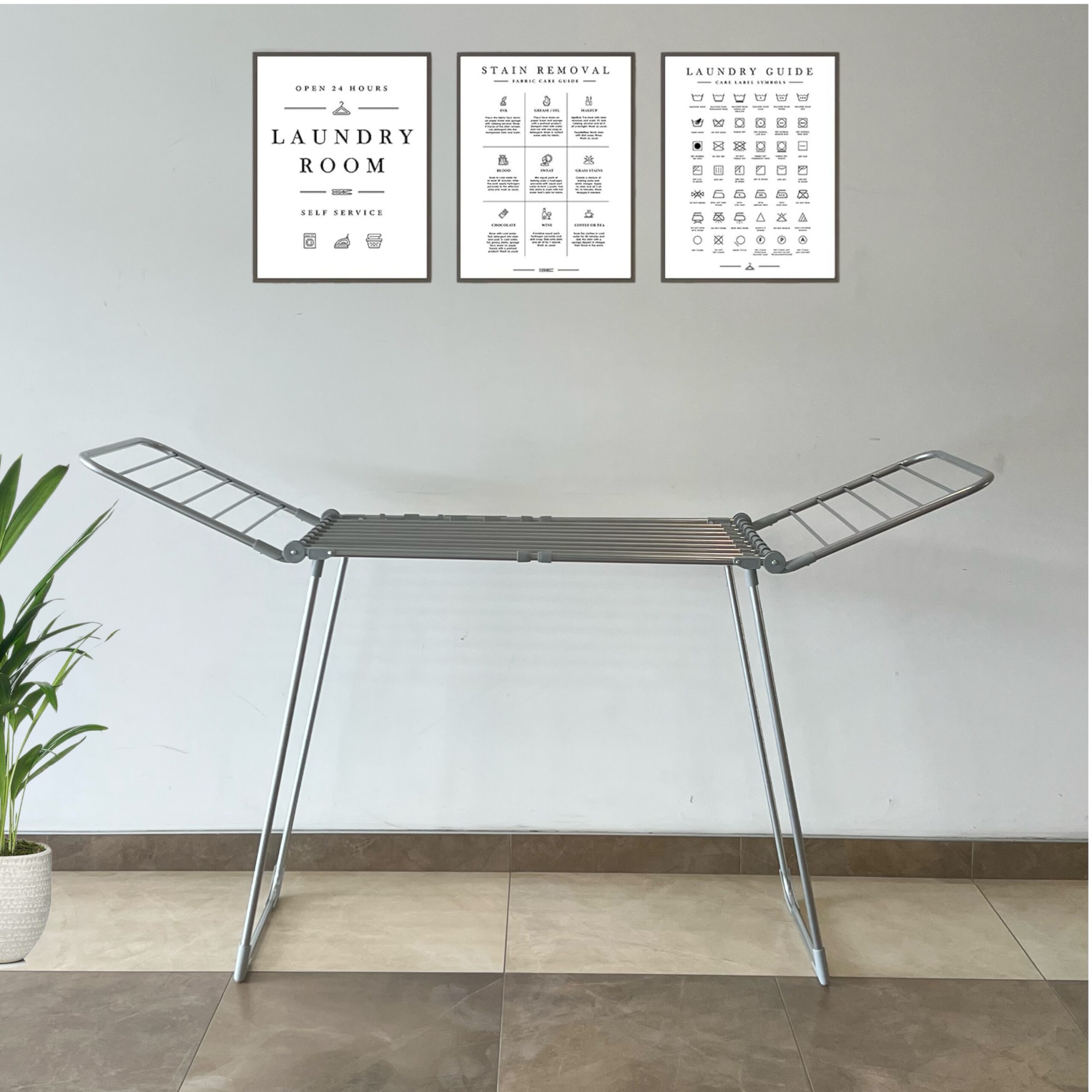 Stendibiancheria maxi allungabile XXL silver