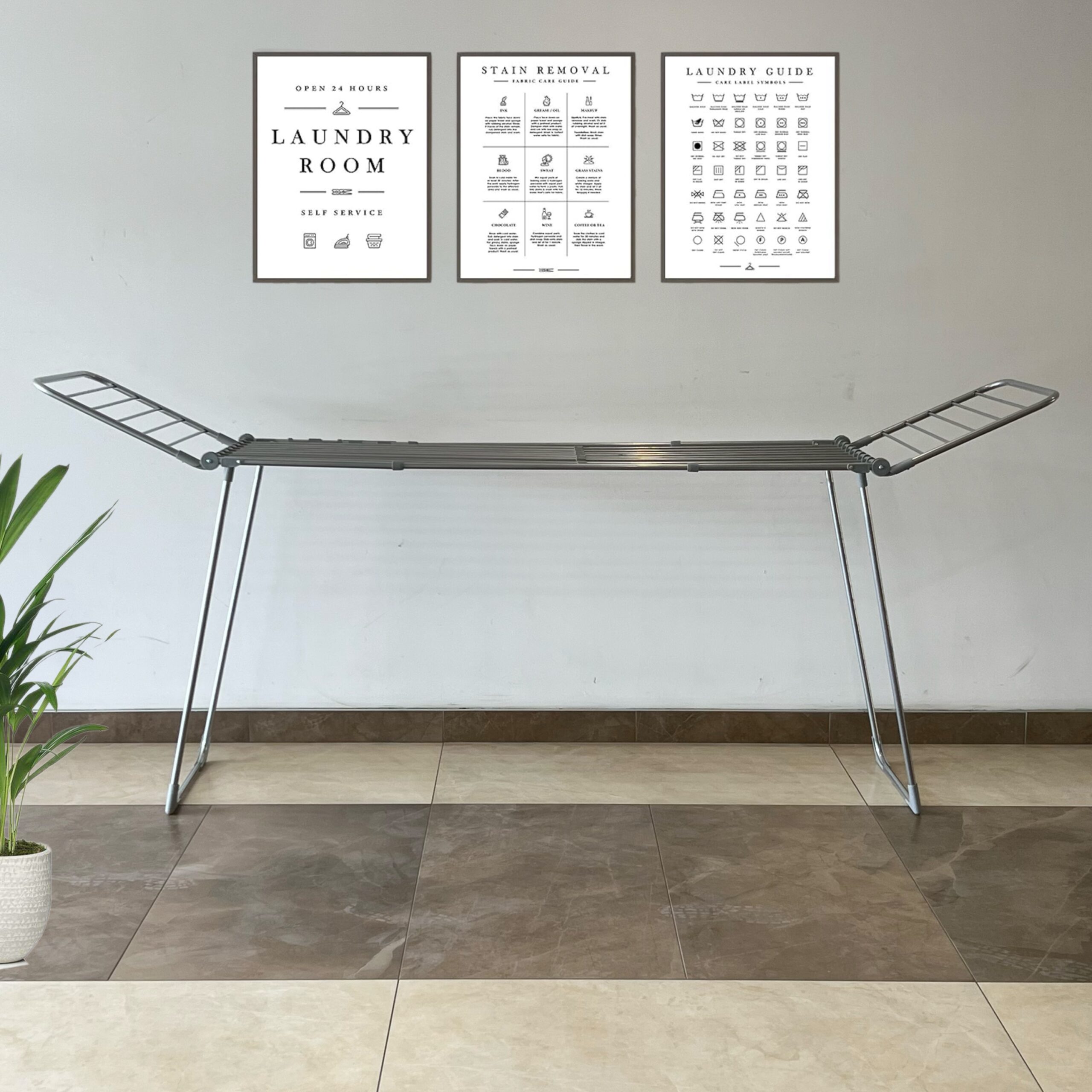 Stendibiancheria maxi allungabile XXL silver