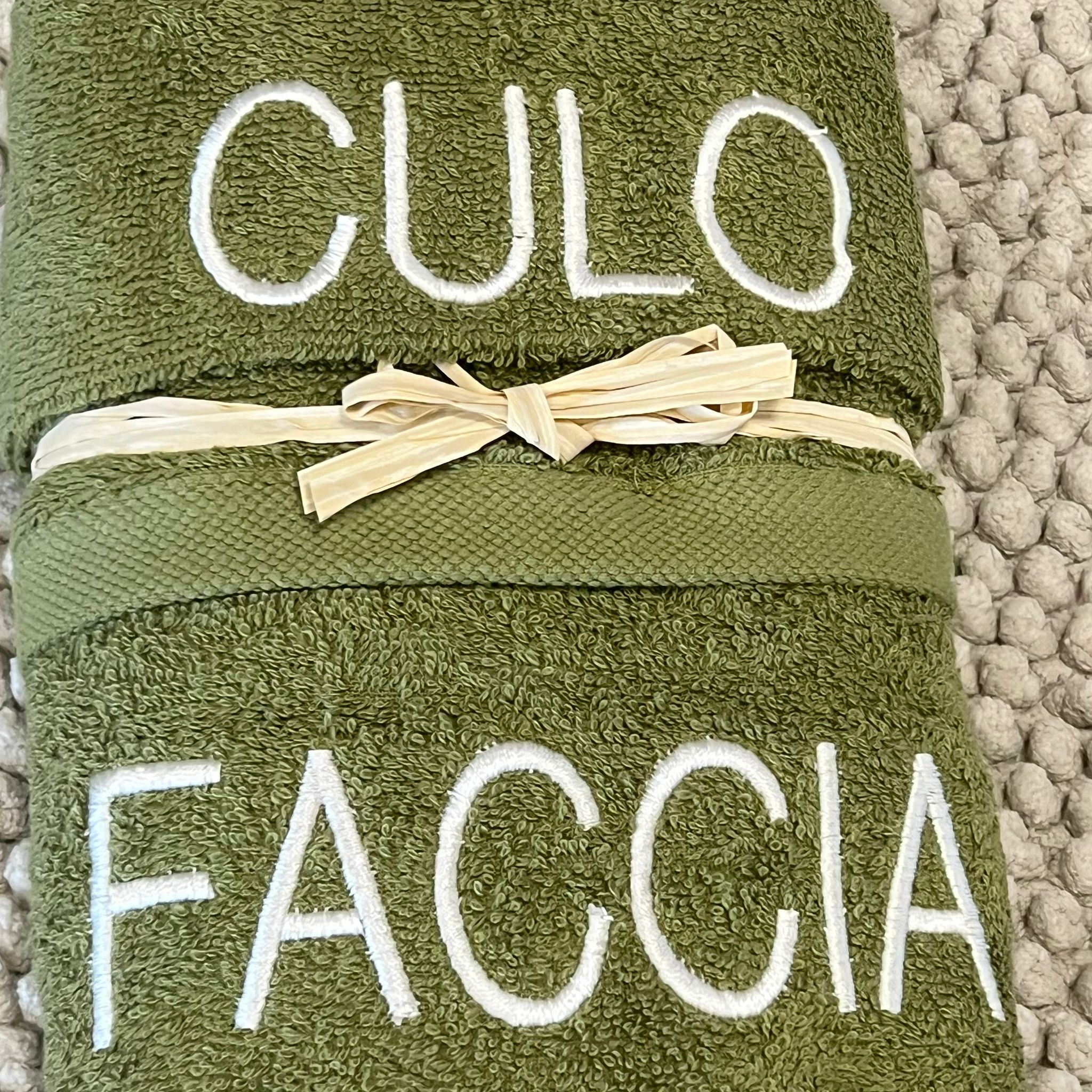 Coppia salviette “Faccia-culo