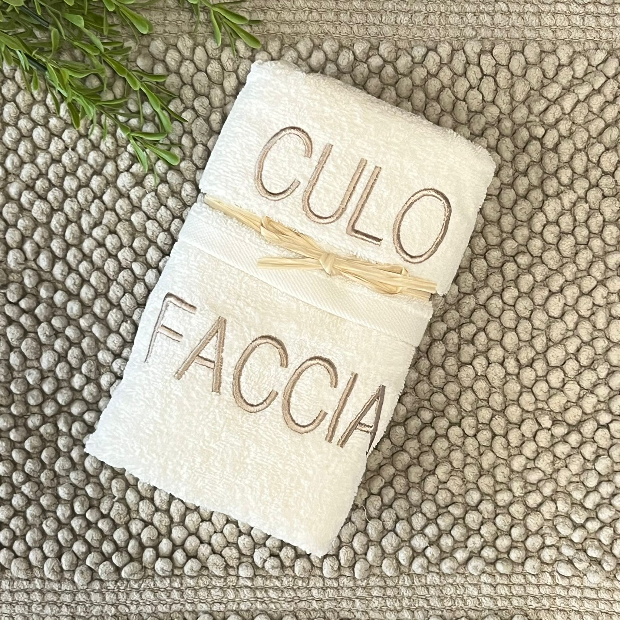 Coppia salviette “Faccia-culo