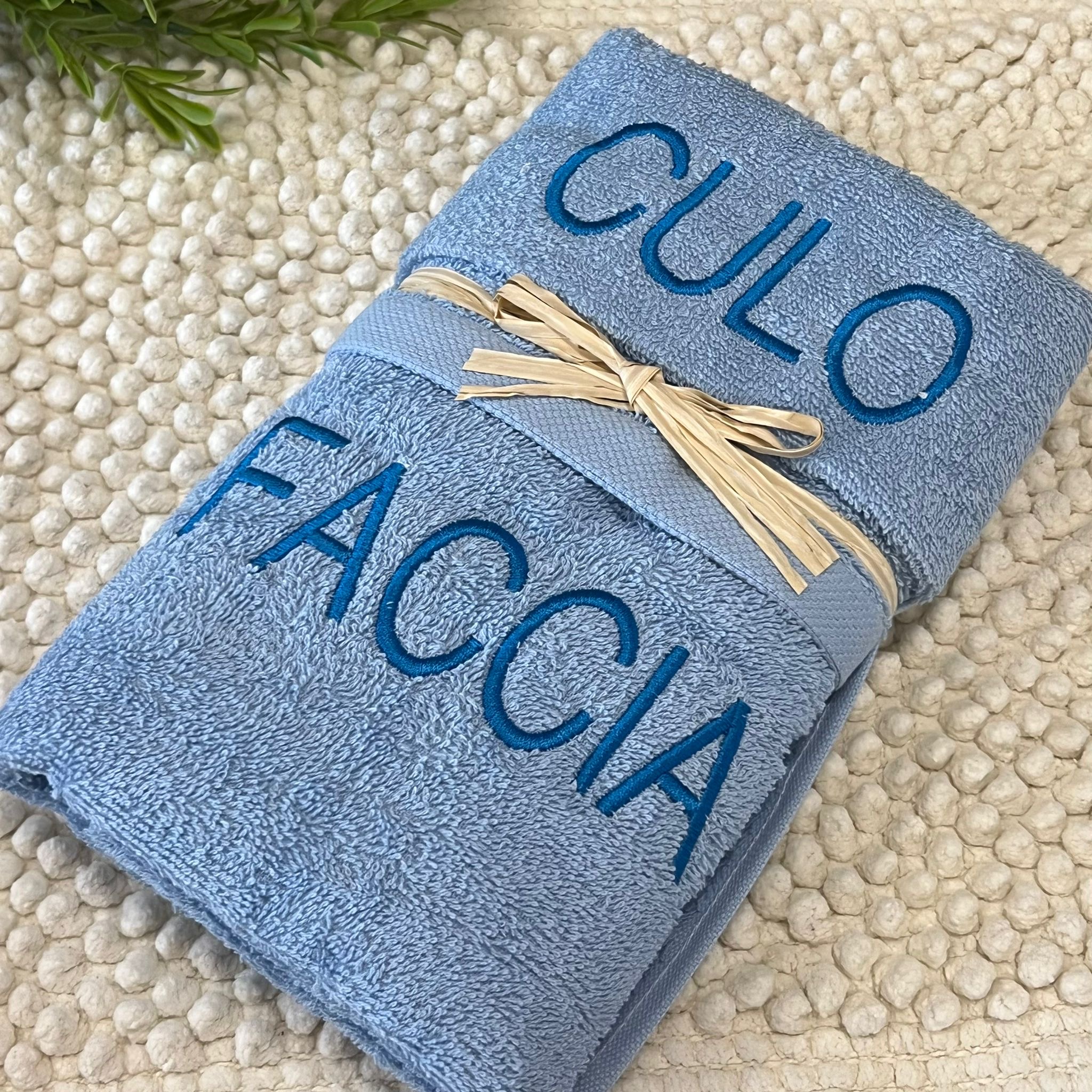 Coppia salviette “Faccia-culo