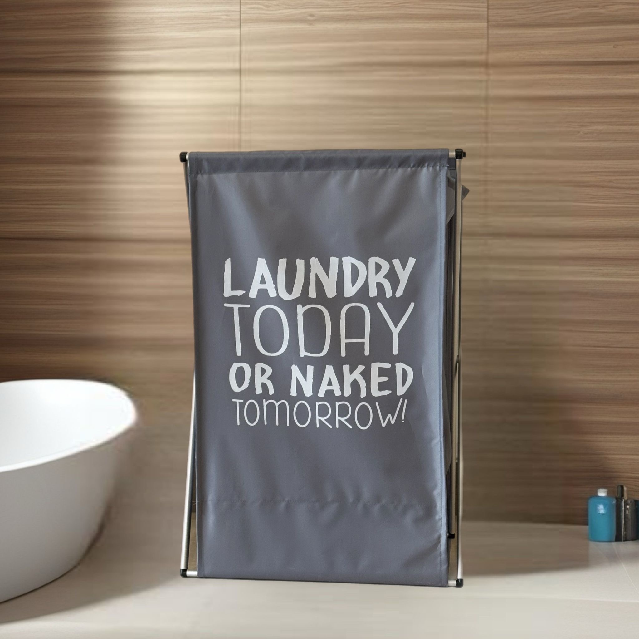 Cesta porta biancheria pieghevole naked