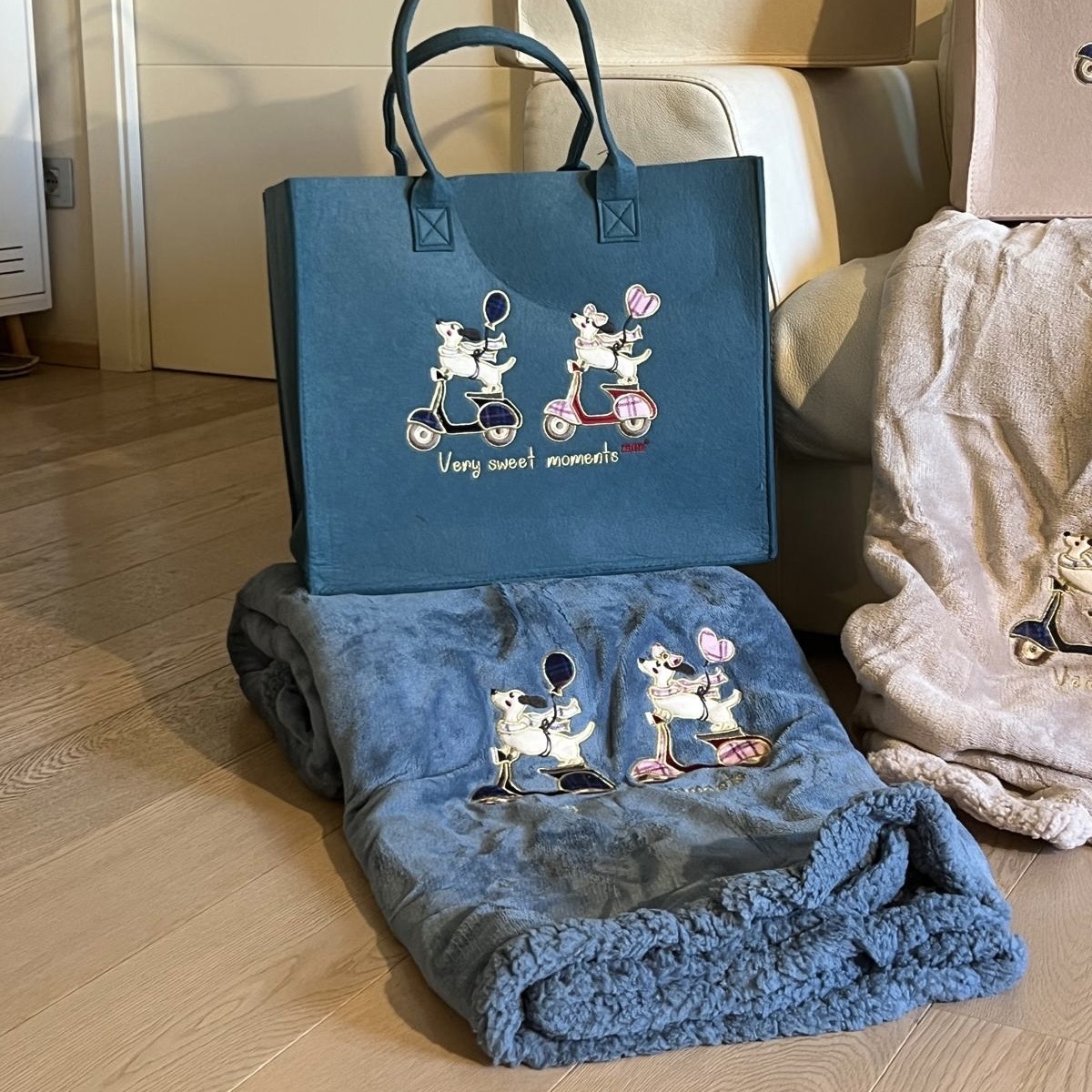 Coperta con borsa 