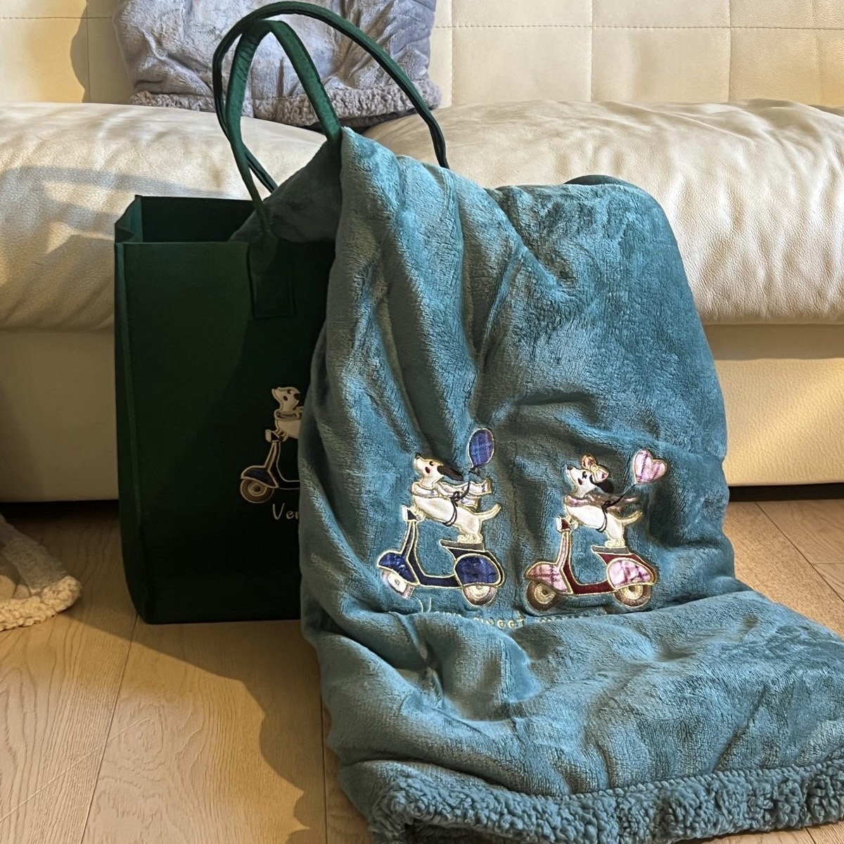 Coperta con borsa 