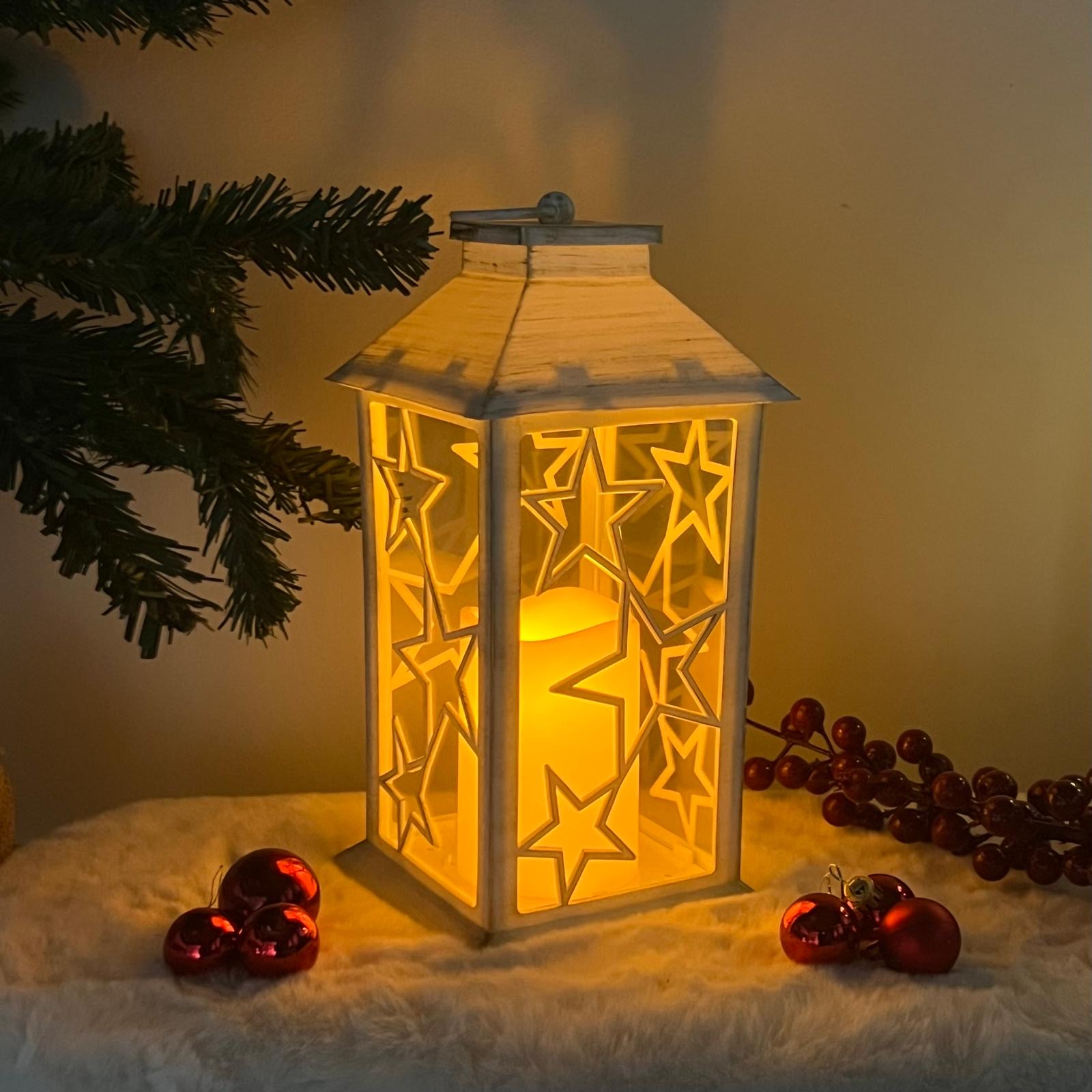 Lanterna con candela a led 
