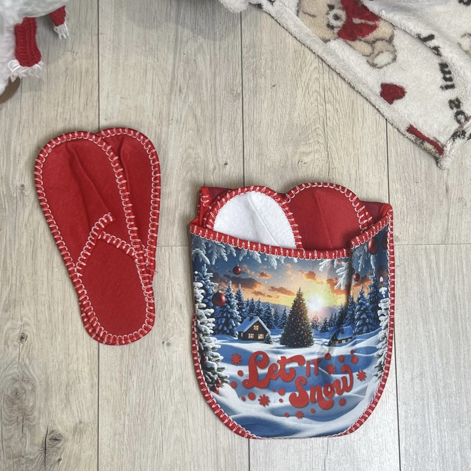 Set 3 pantofole con pantofolone 