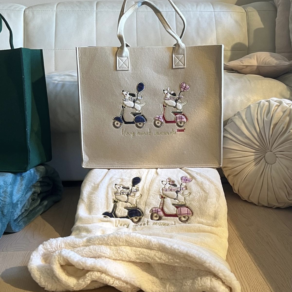 Coperta con borsa 