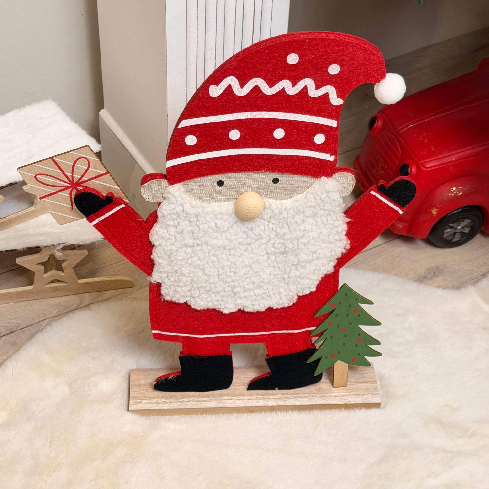 Babbo natale in pannolenci 