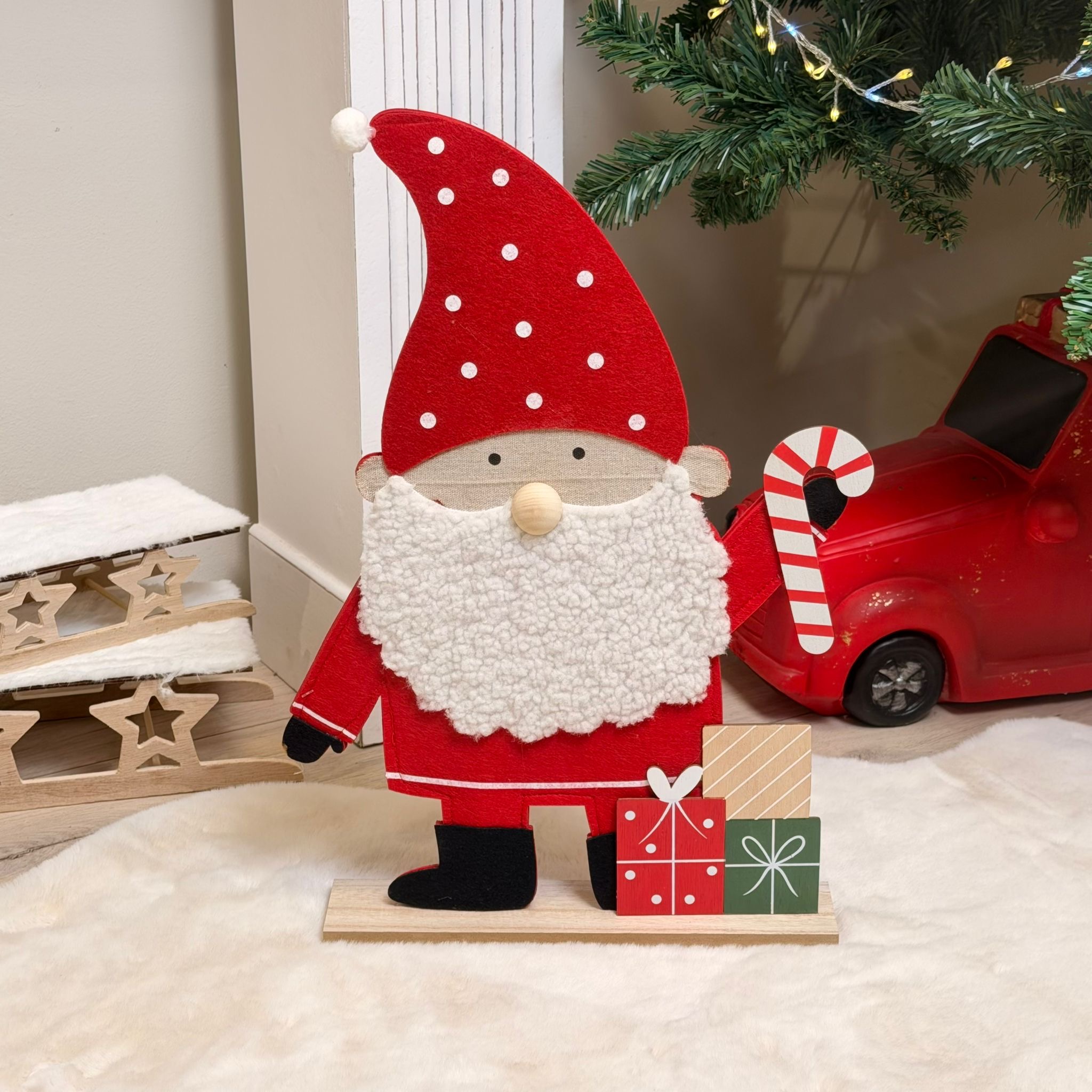 Babbo natale in pannolenci 