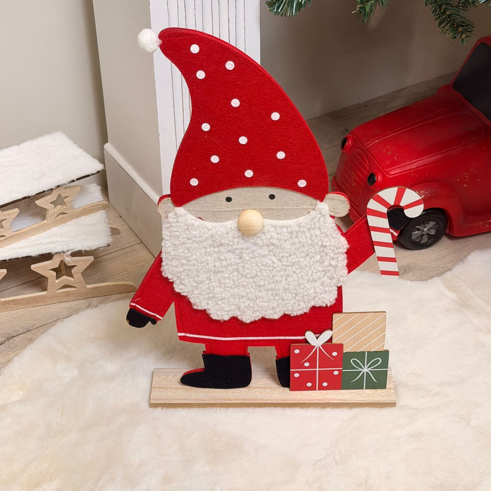 Babbo natale in pannolenci 