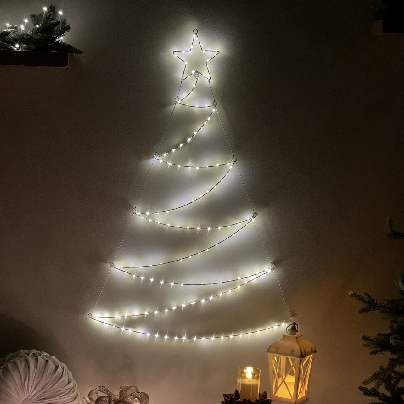Albero in metallo luminoso 150 led