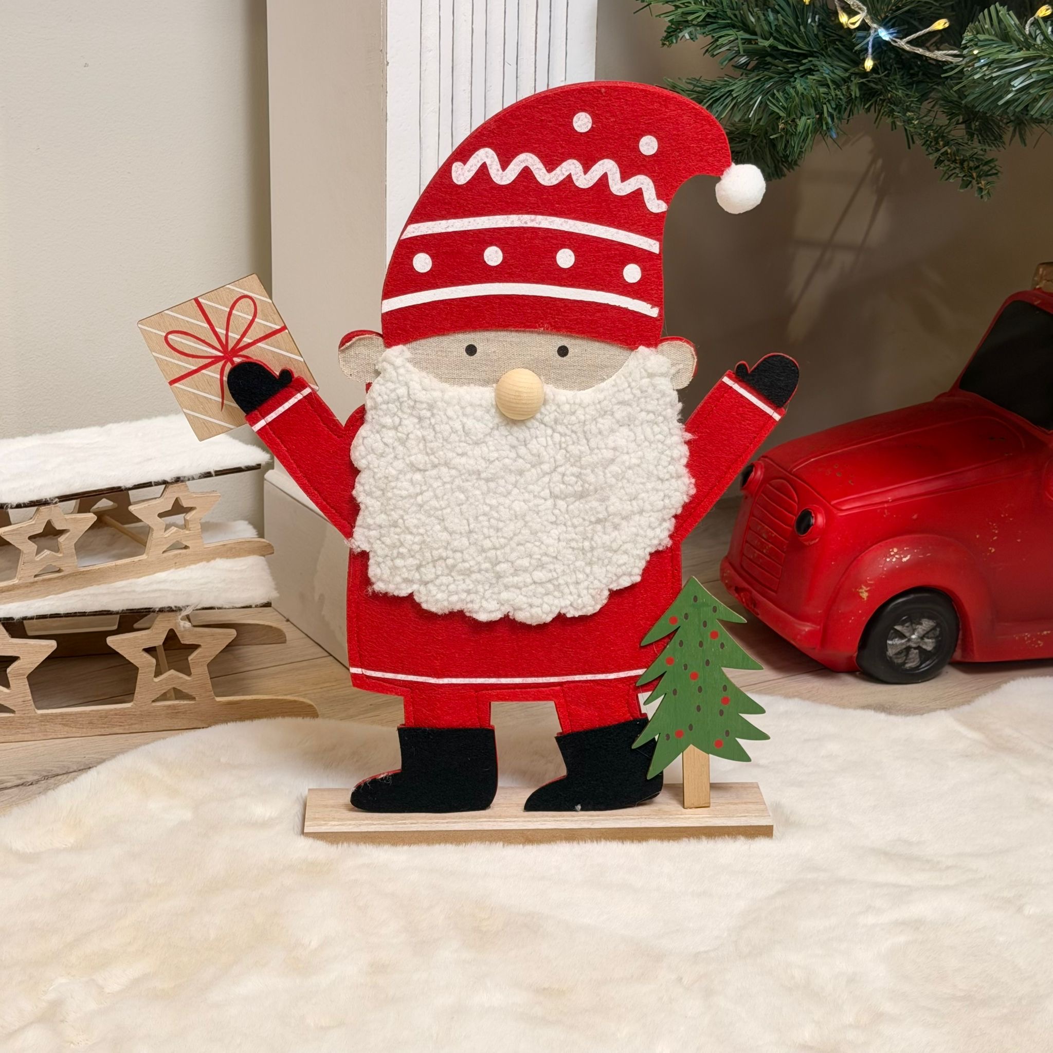 Babbo natale in pannolenci 