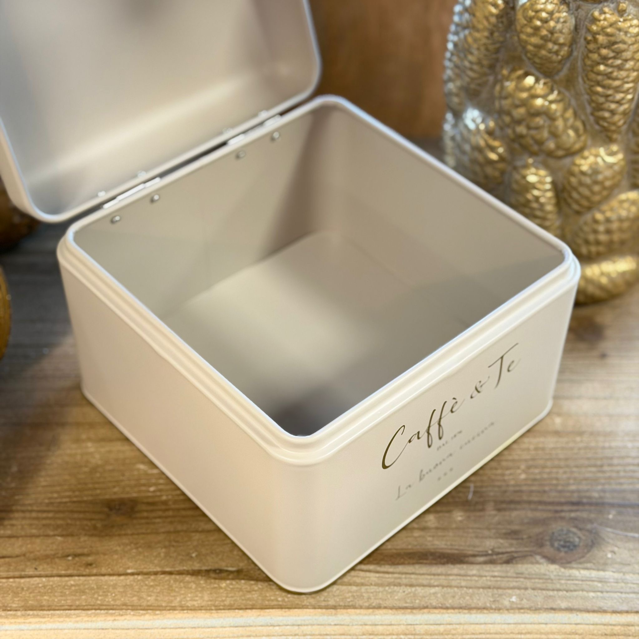 Contenitore porta the/cialde in latta 