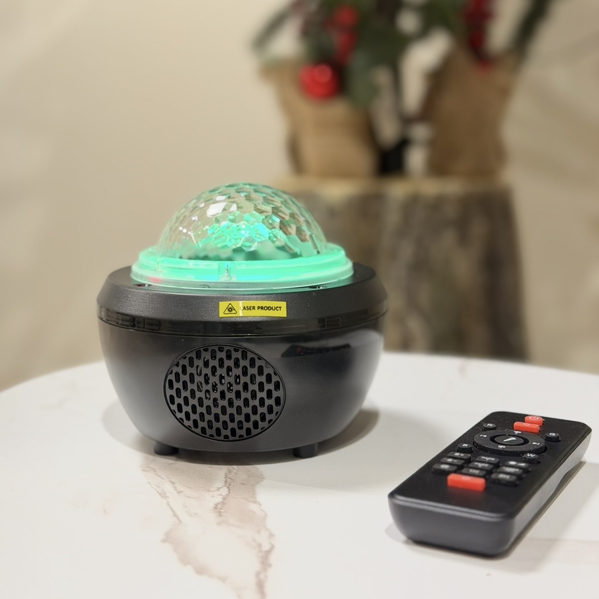 Proiettore musicale con telecomando