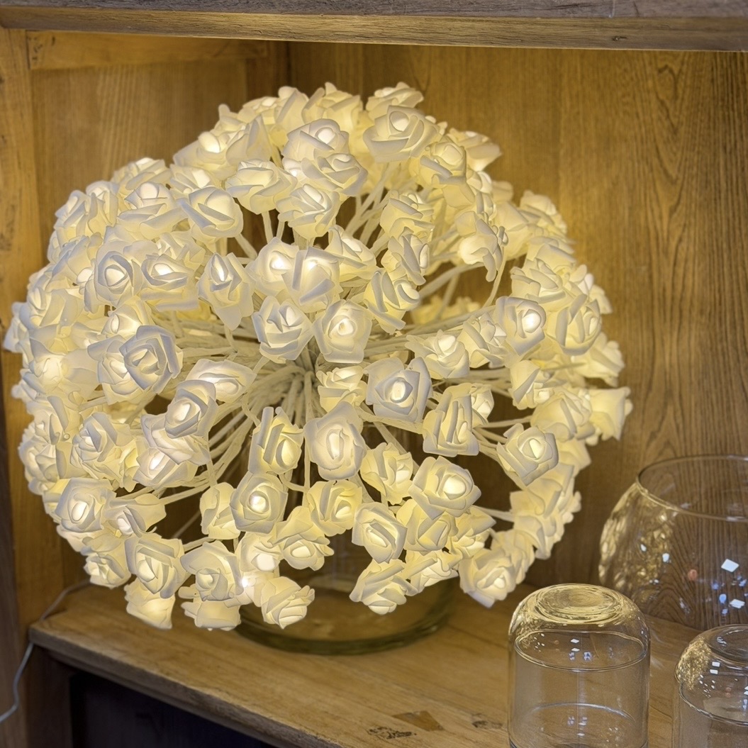 Bouquet di rose luminoso 40cm