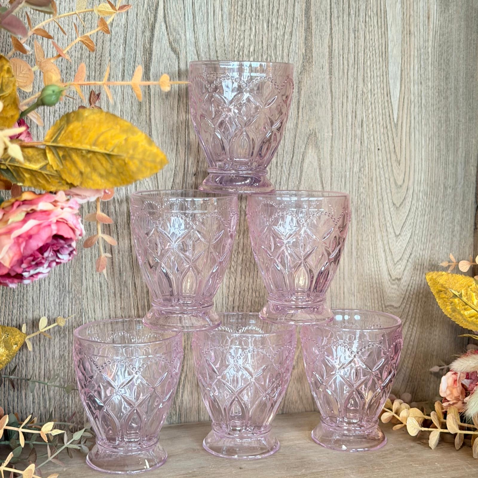 Set 6 bicchieri in vetro 