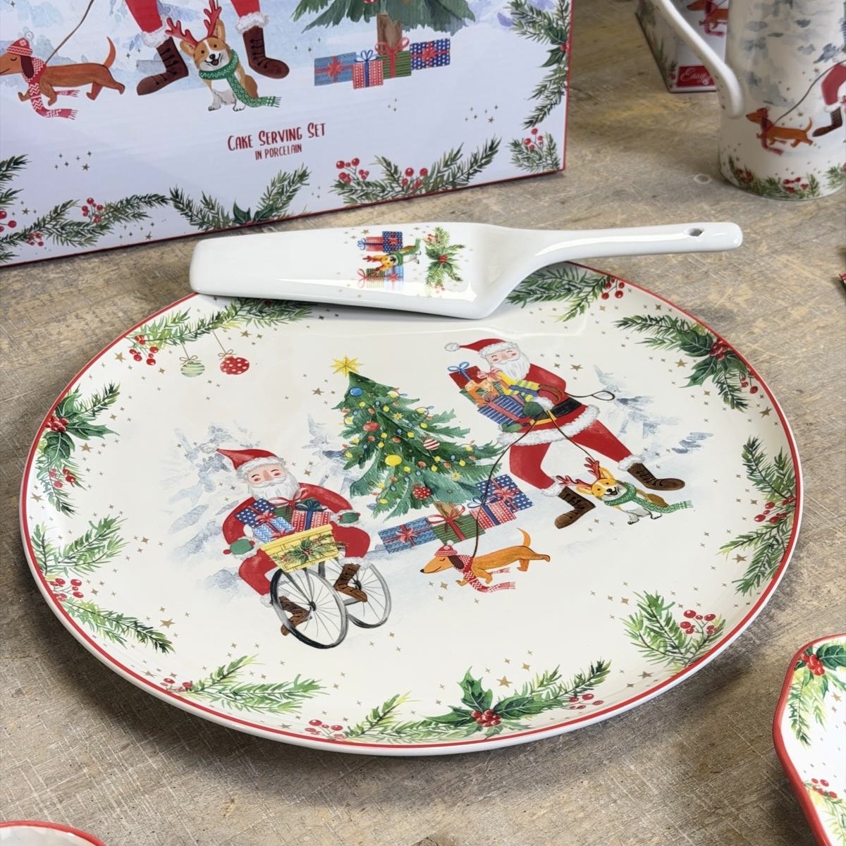 Piatto panettone con paletta 