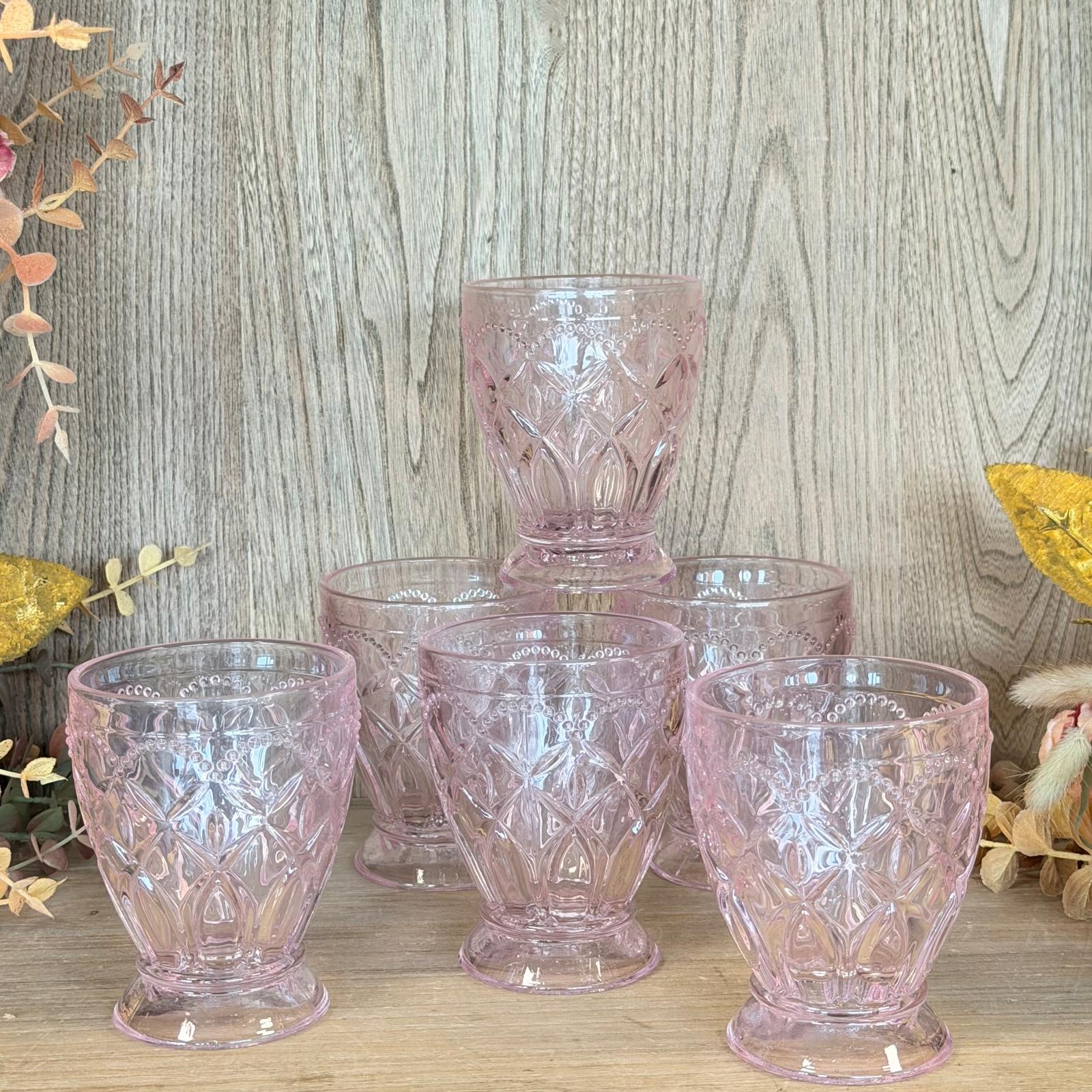 Set 6 bicchieri in vetro 