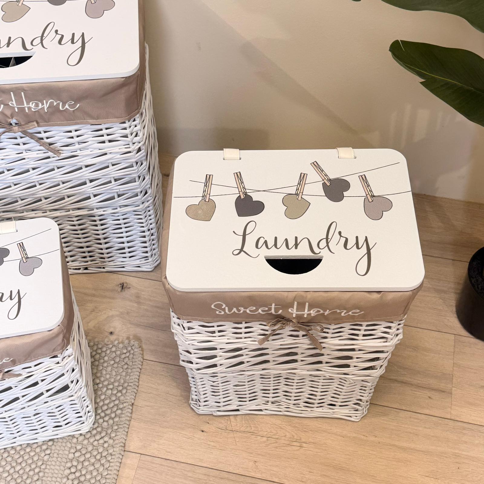 Cesta portabiancheria rett. 