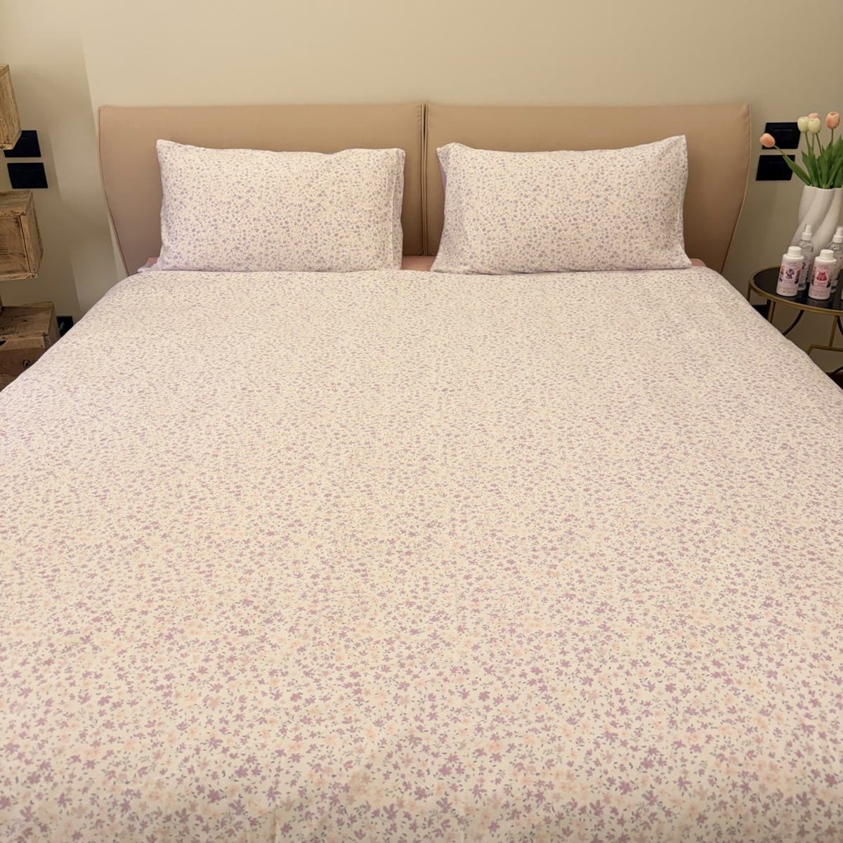 Copripiumino matrimoniale “Flowers” caldo cotone