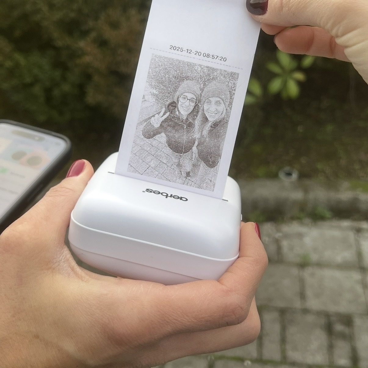 Mini stampante portatile collegamento smartphone