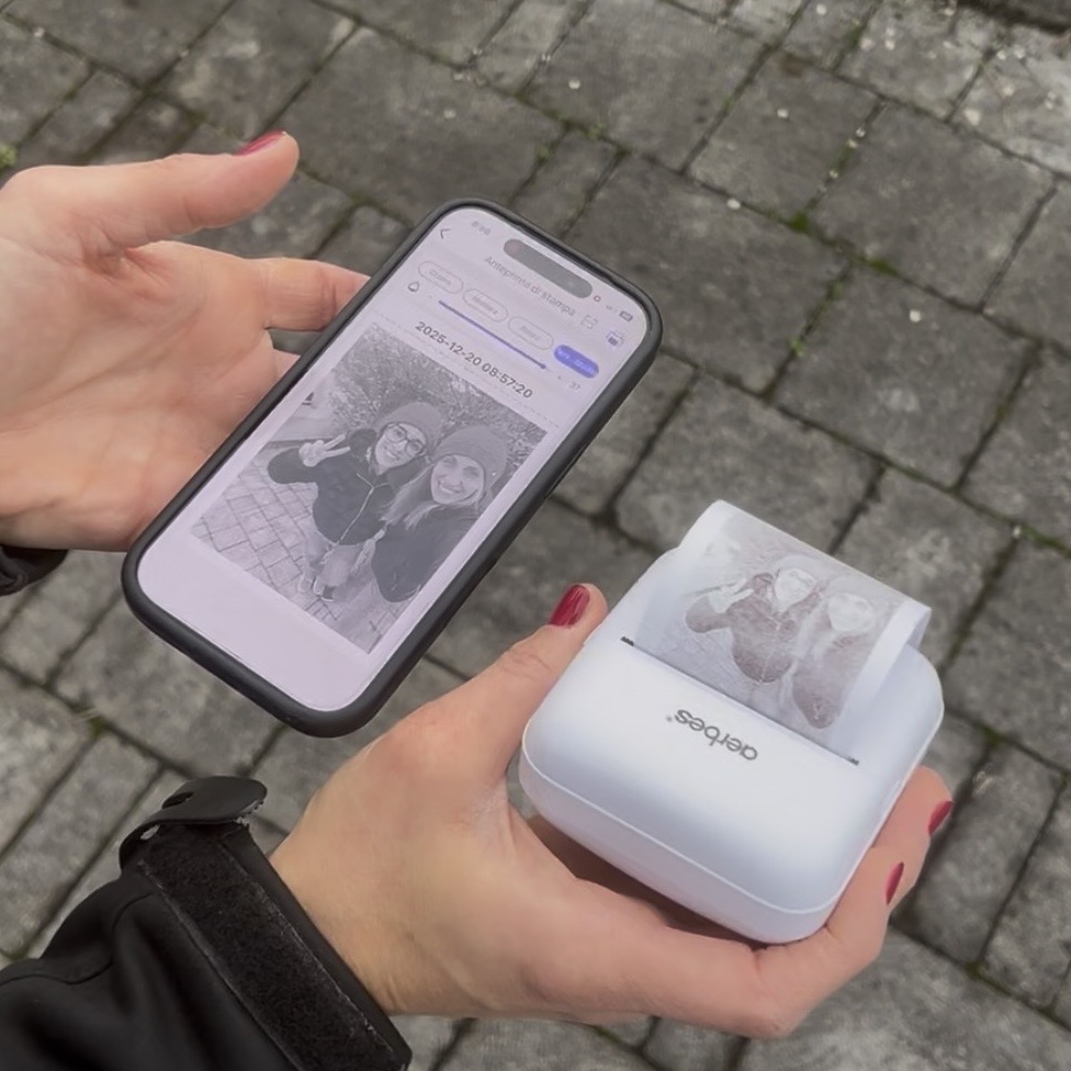 Mini stampante portatile collegamento smartphone
