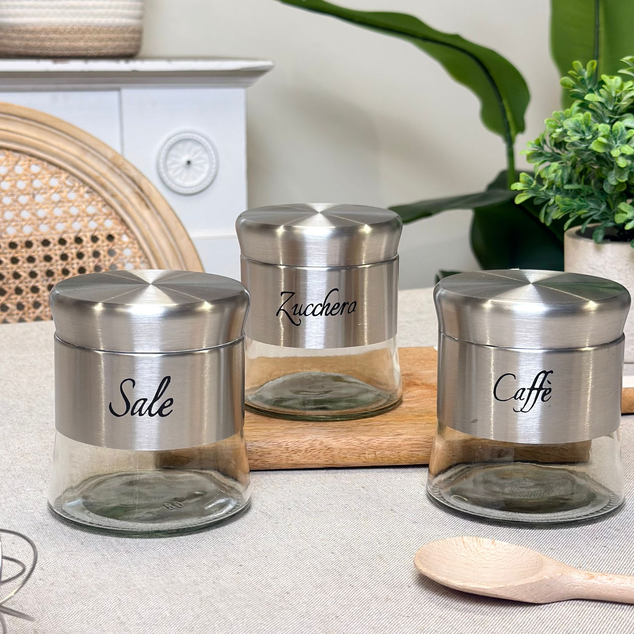 Set 3 barattoli 