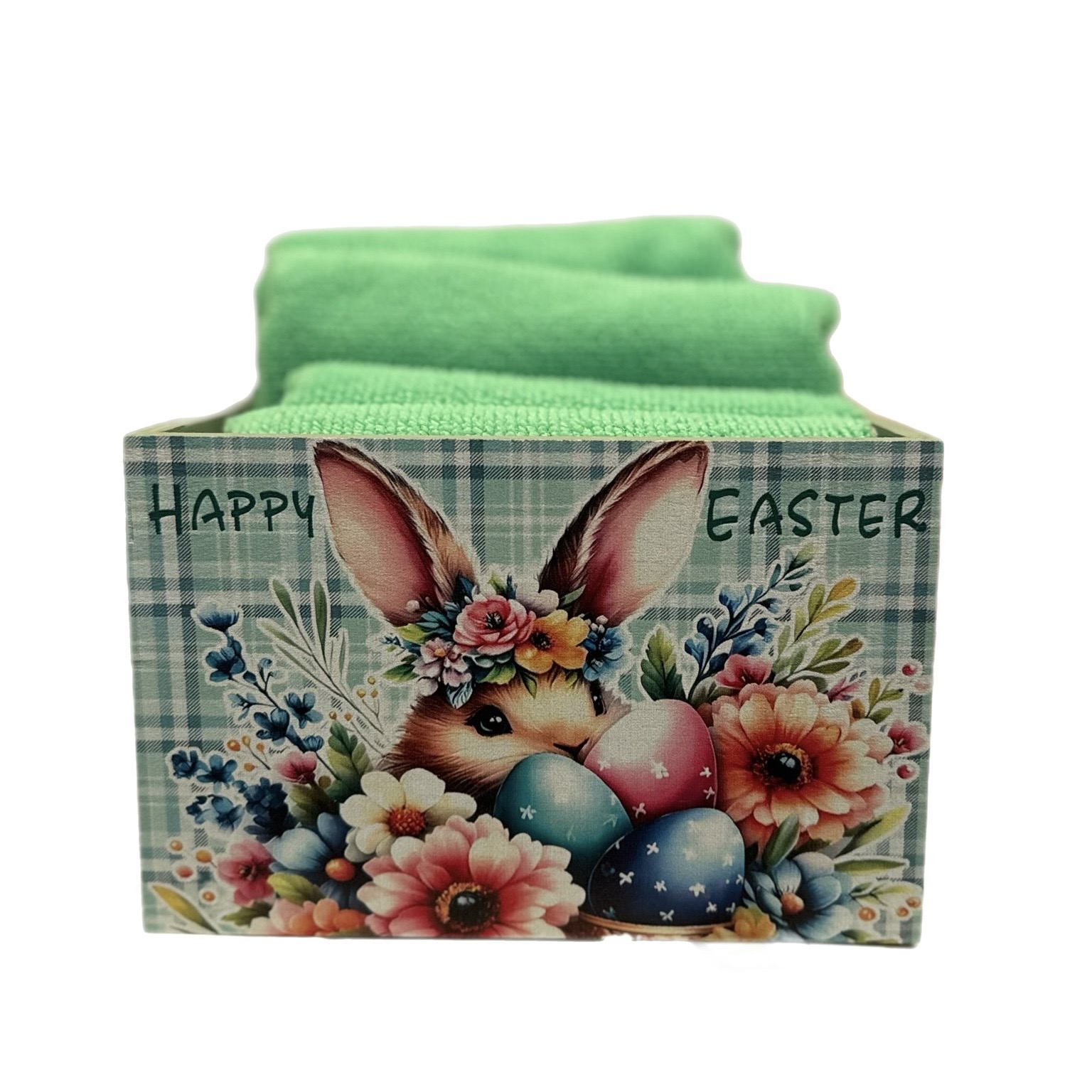 Set 4 lavette con cassettina 