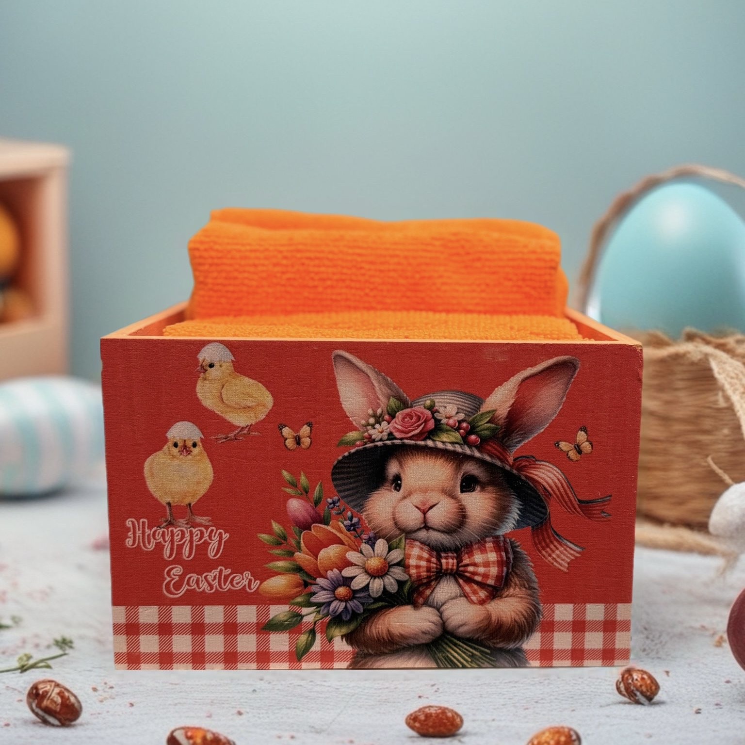 Set 4 lavette con cassettina 