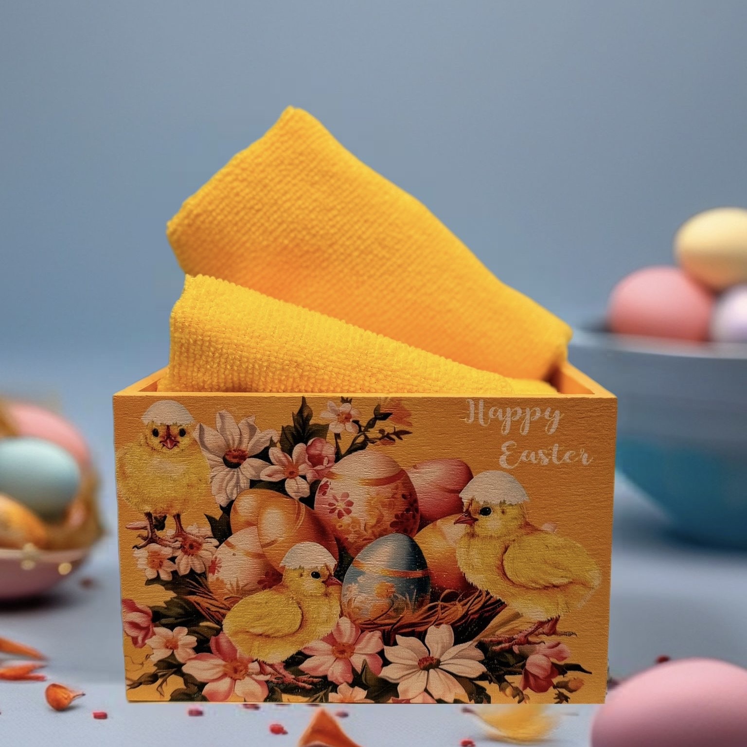 Set 4 lavette con cassettina 