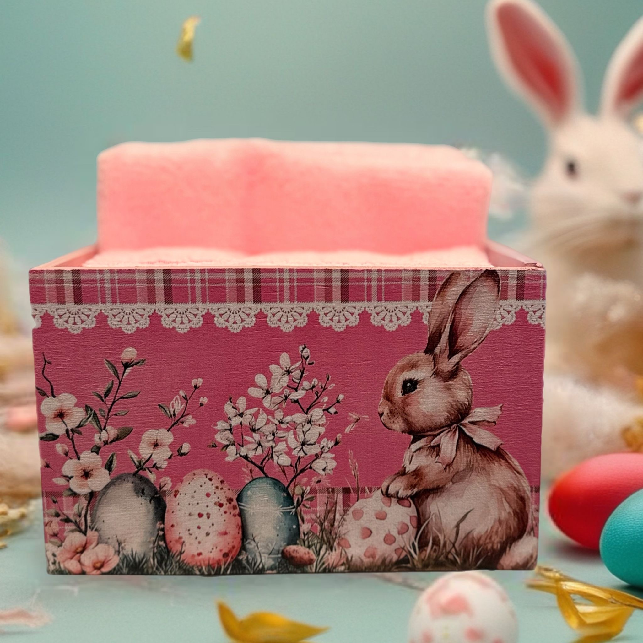 Set 4 lavette con cassettina 