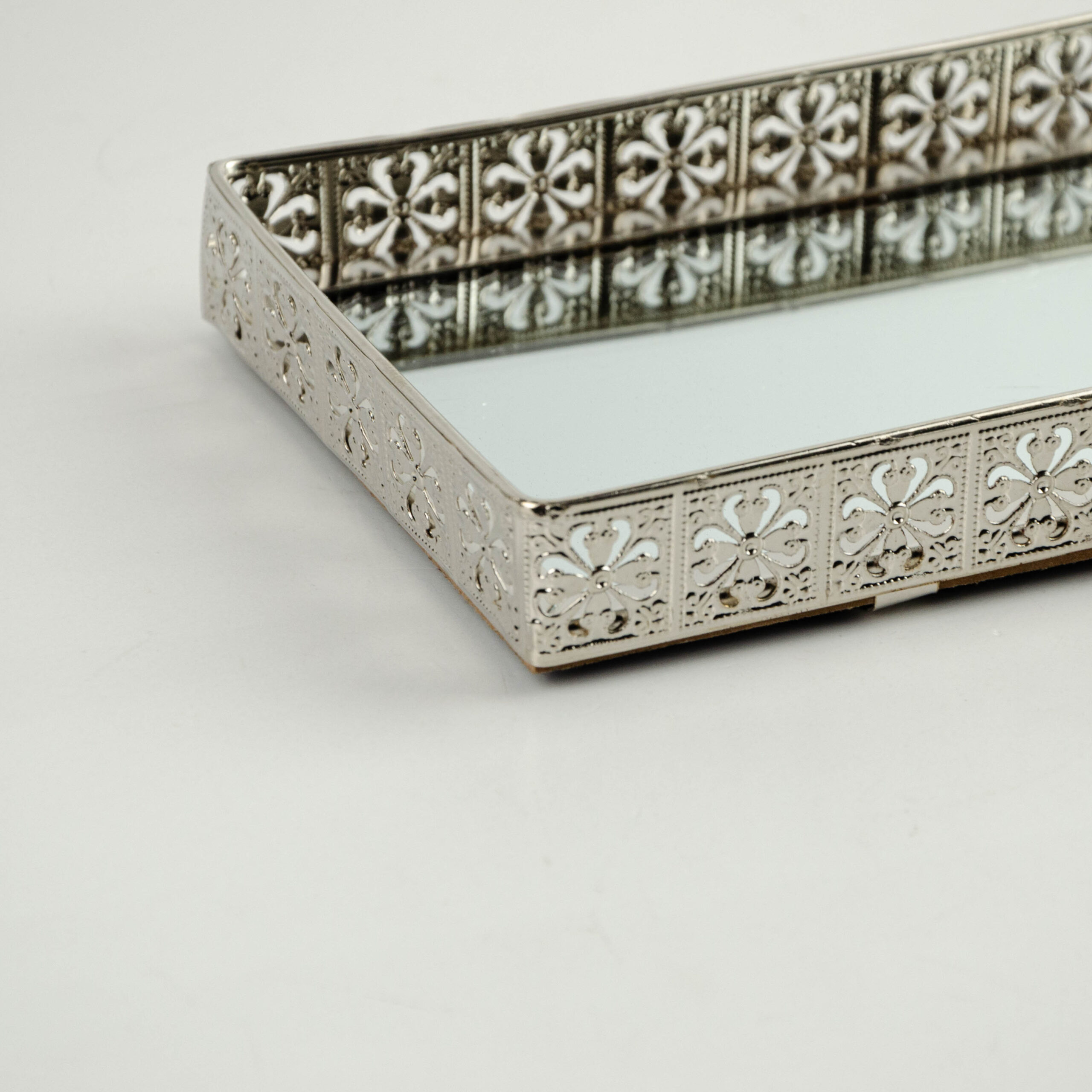 Vassoio specchio rettangolare 