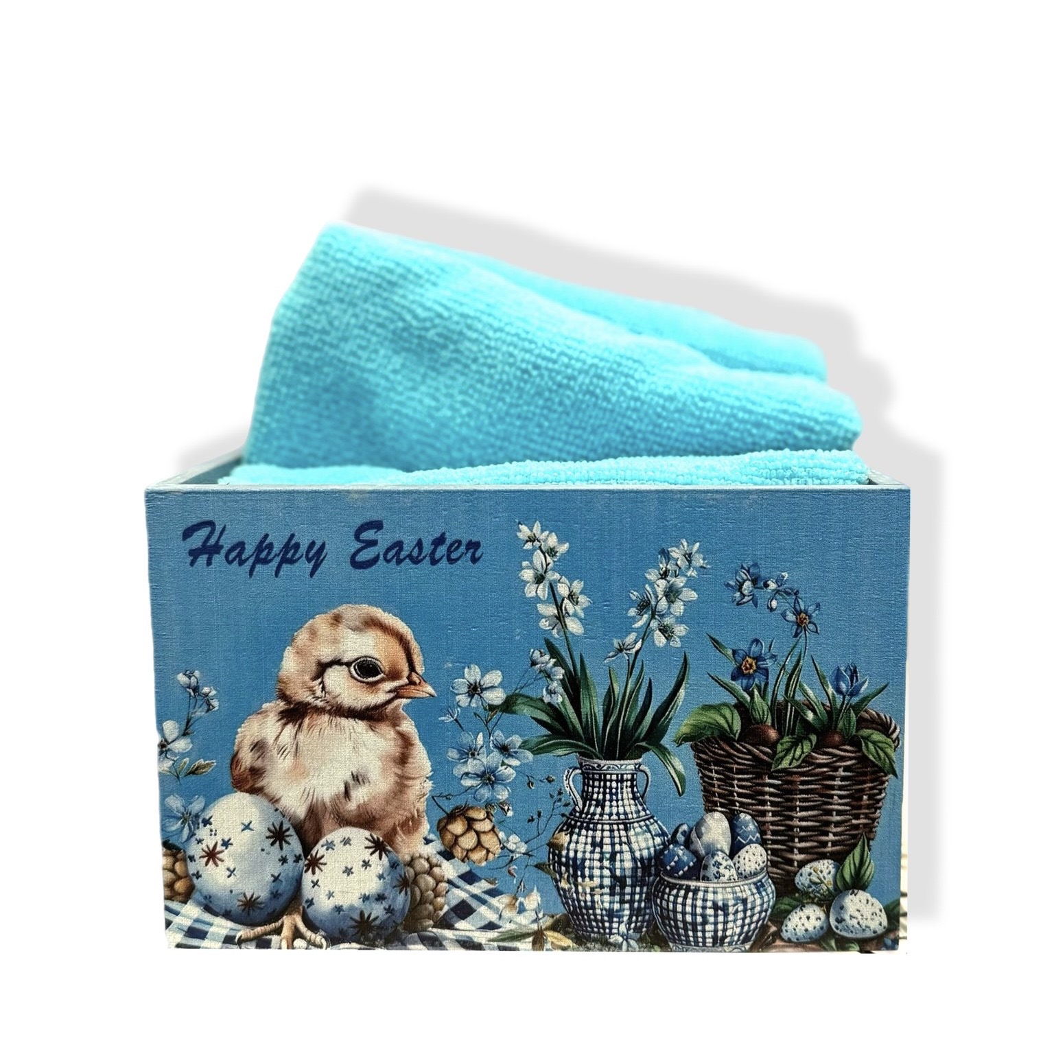 Set 4 lavette con cassettina 