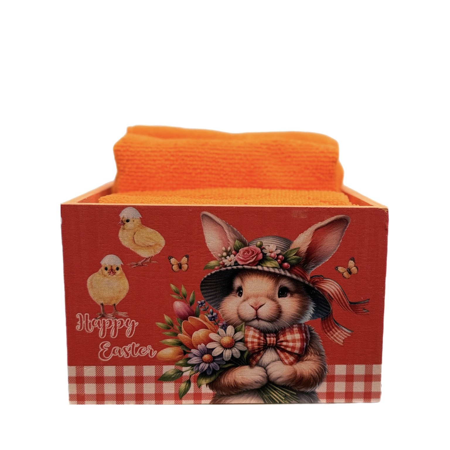 Set 4 lavette con cassettina 