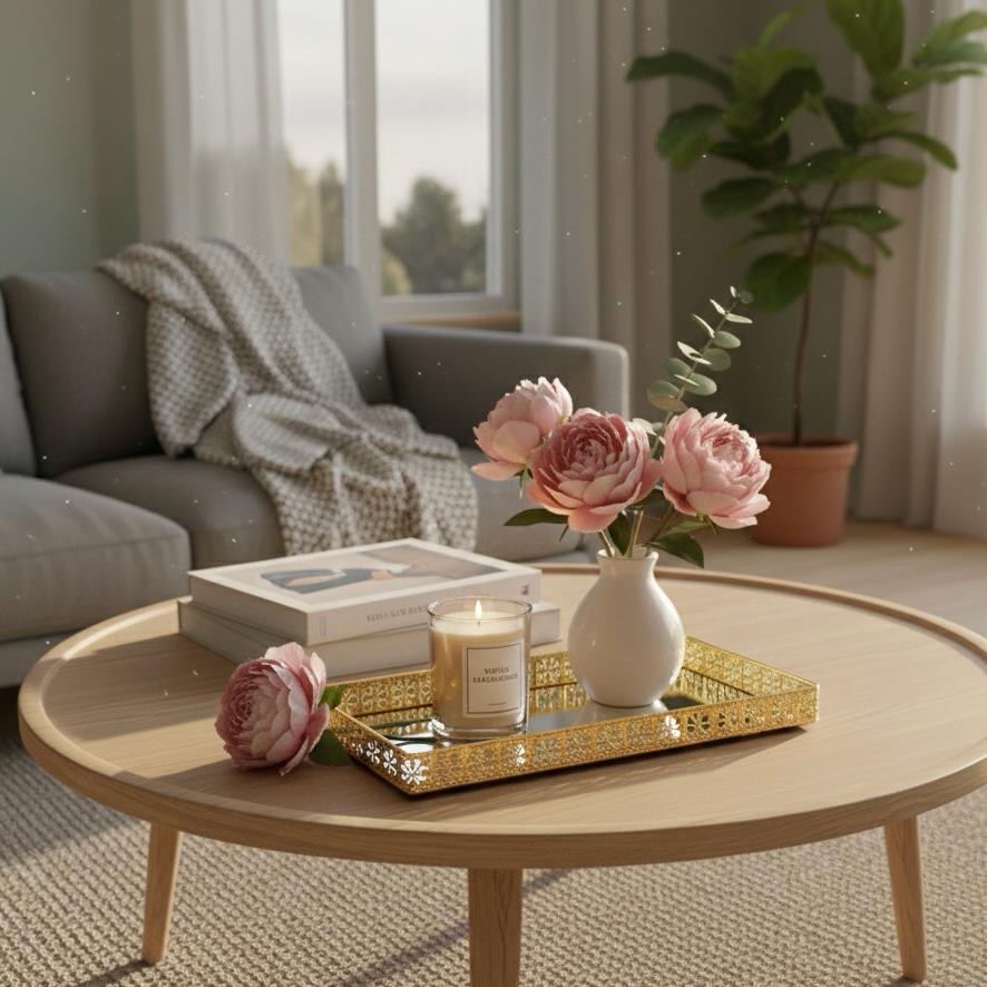 Vassoio specchio rettangolare 