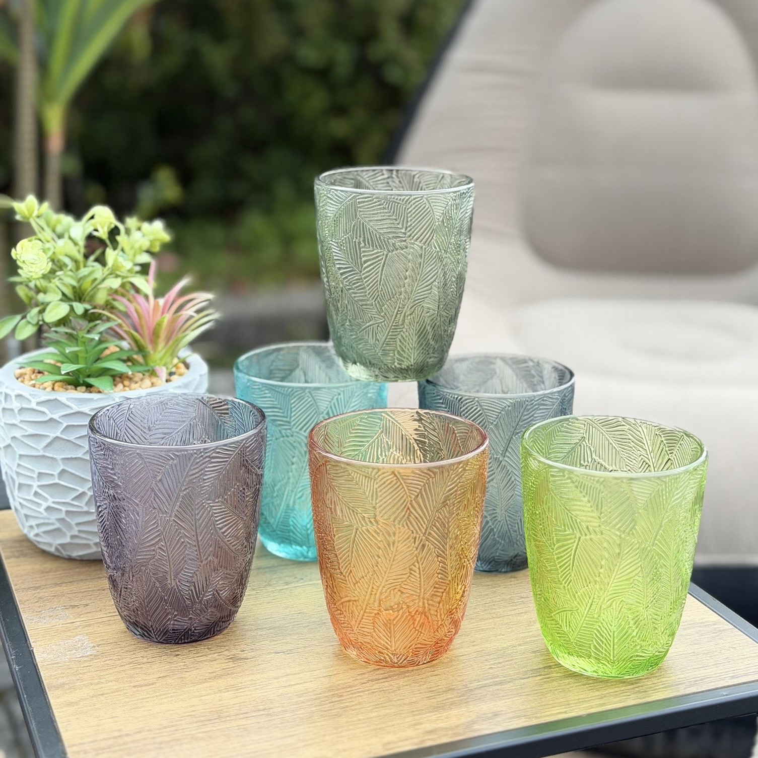 Set 6 bicchieri in vetro 