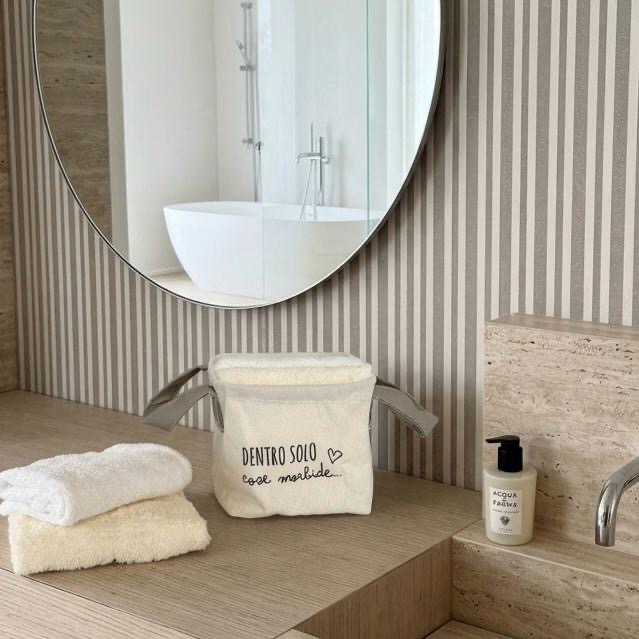 Set 4 lavette + cestino 