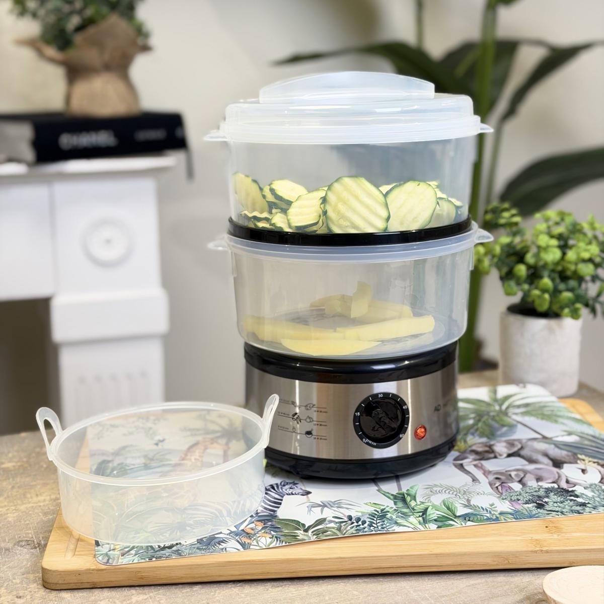 Vaporiera elettrica 2 livelli